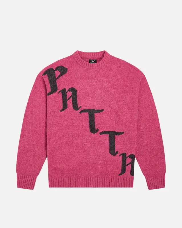 Patta Chenille Knitted Sweater (Fuchsia Red) sold by Patta