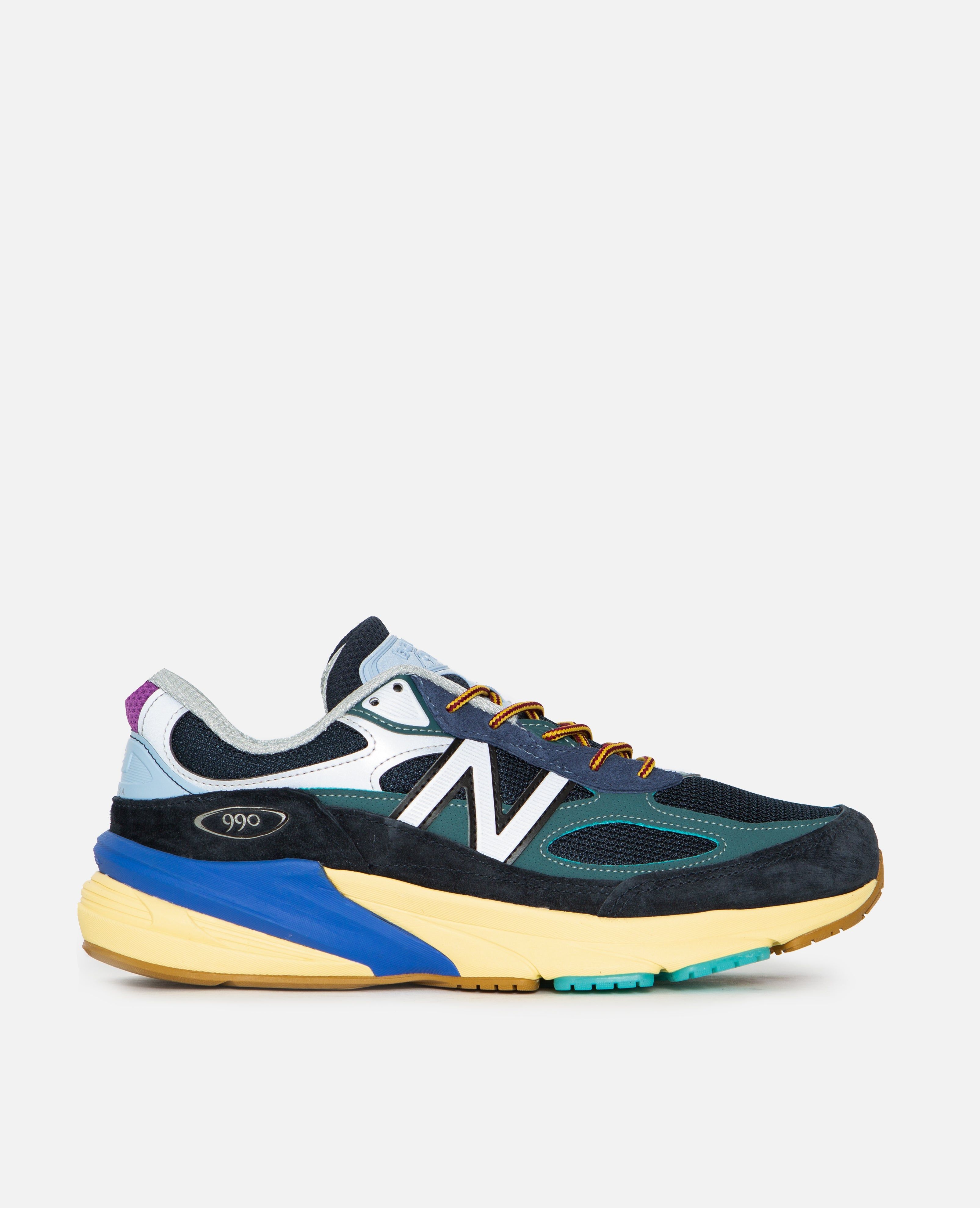 New Balance M990AC6 (Blue/Navy-Tan-Cream) sold by Patta