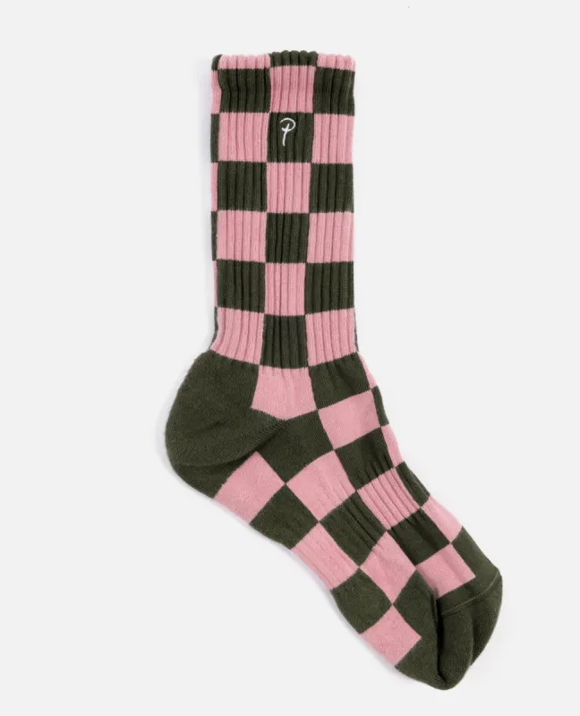 Patta Two Tone Sport Socks 1-Pack (Beetle/Begonia Pink) sold by Patta