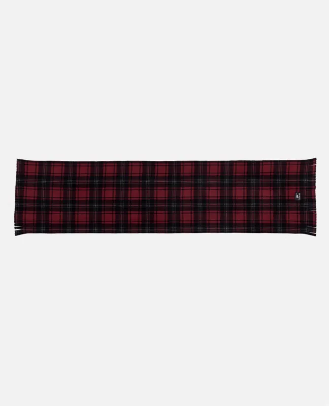 Patta Tartan Fringe Fleece Scarf (Multi/Biking Red) sold by Patta