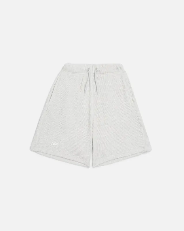 Patta Basic Waffle Shorts (Melange Grey) sold by Patta