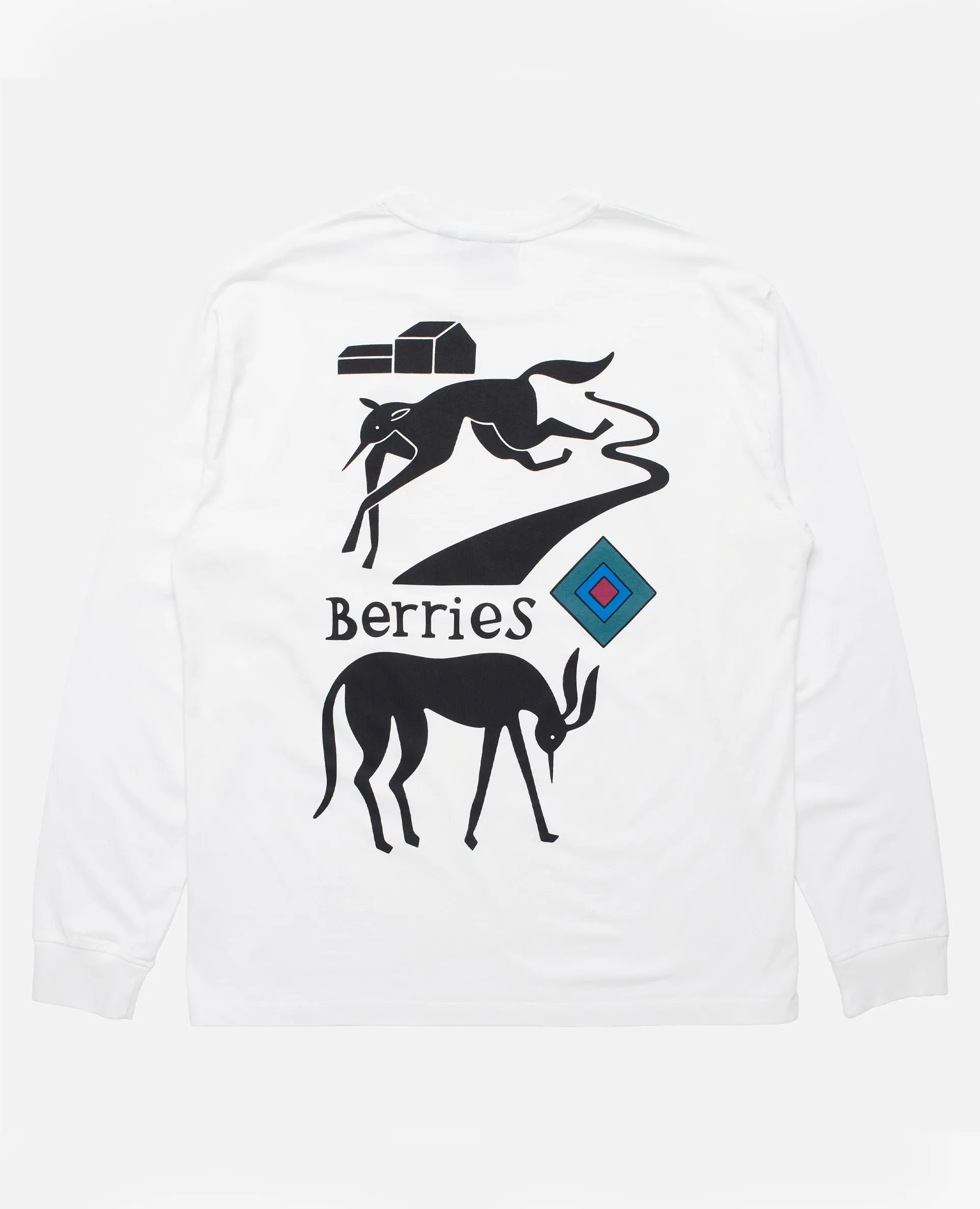 byParra The Berry Farm Long Sleeve T-shirt (White) sold by Patta