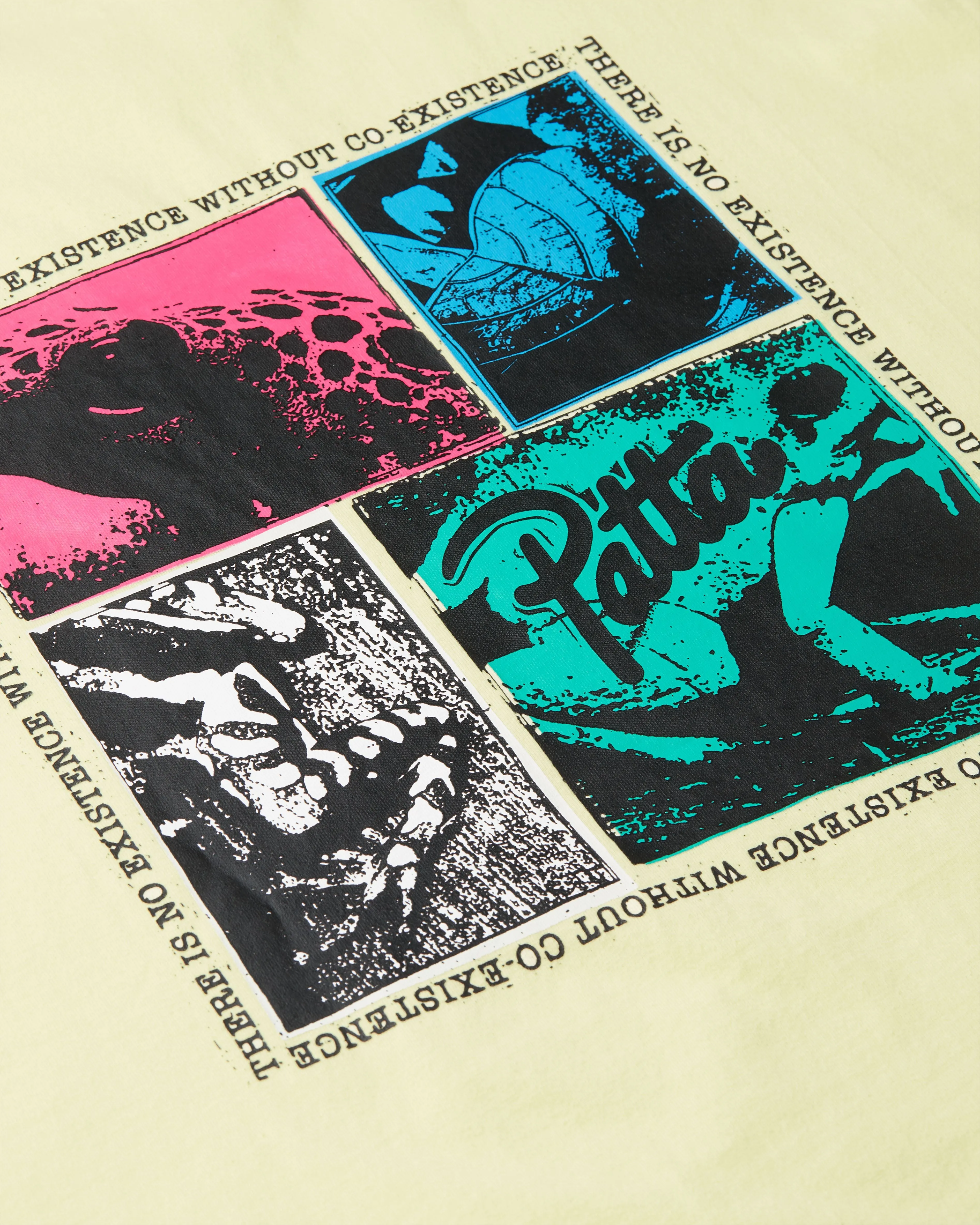 Patta Co-Existence T-Shirt (Wax Yellow) sold by Patta product image thumbnail 5