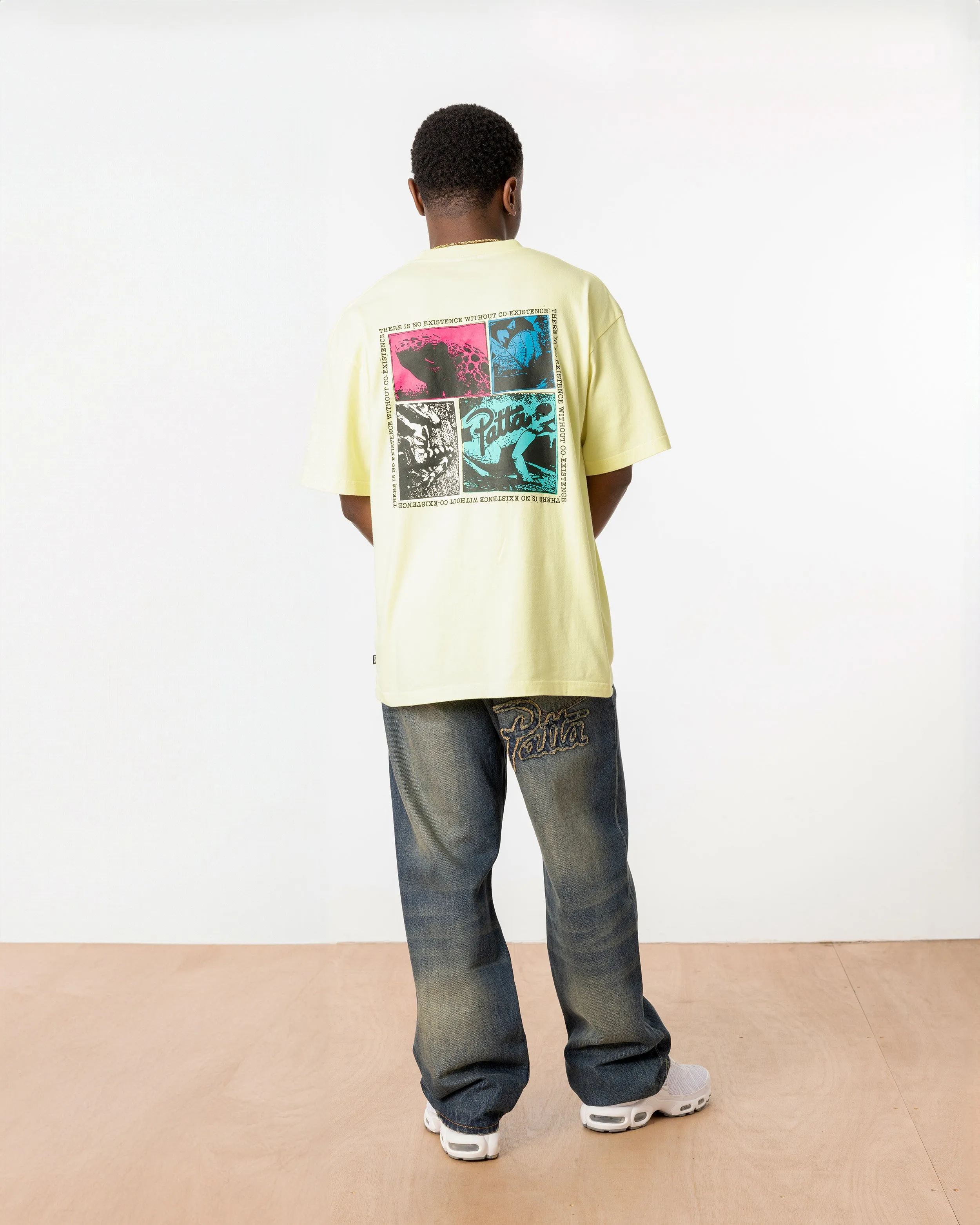 Patta Co-Existence T-Shirt (Wax Yellow) sold by Patta product image thumbnail 3