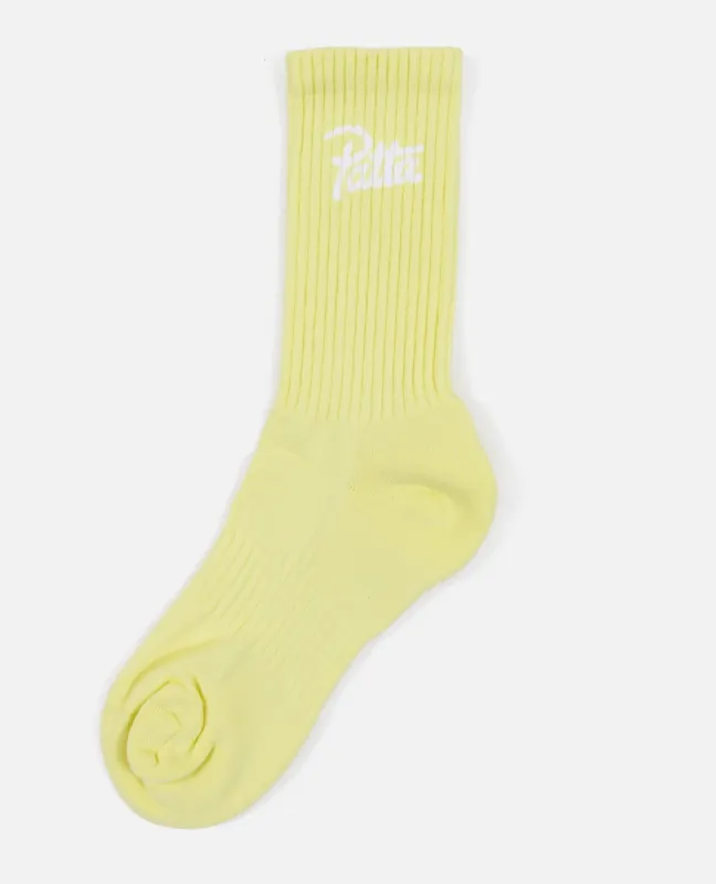 Patta Basic Sports Socks (Wax Yellow) sold by Patta