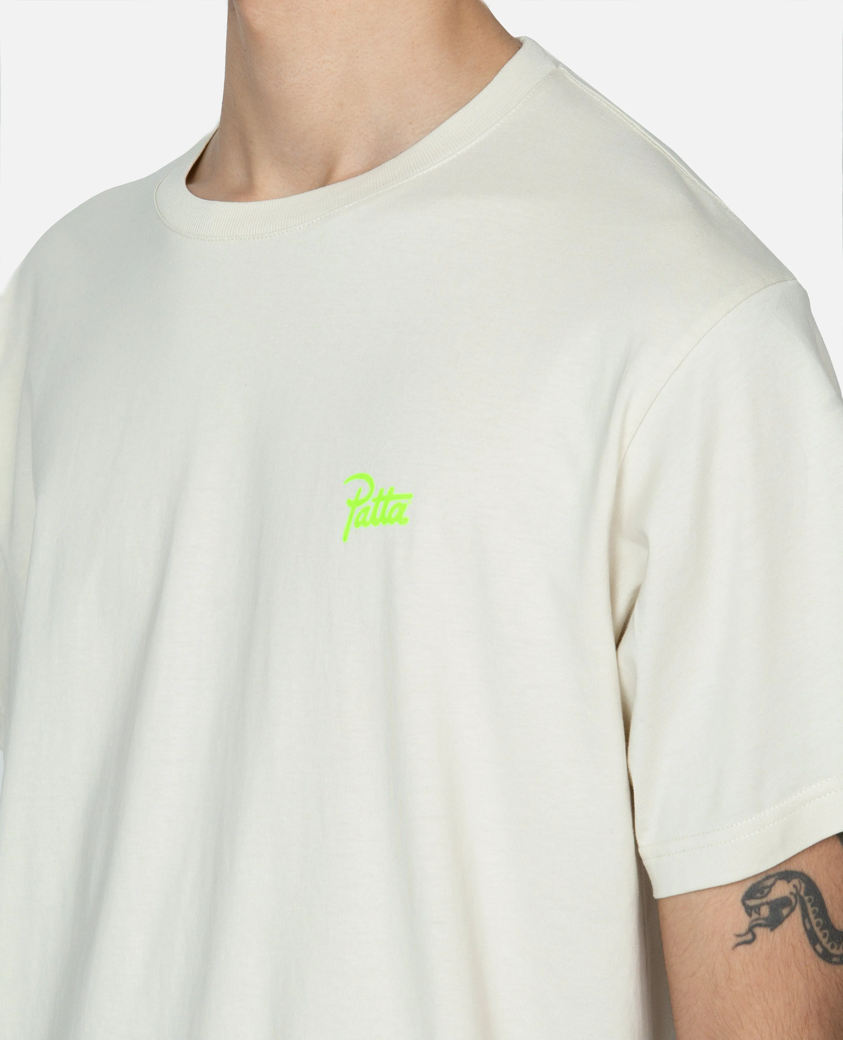 Patta Block Print Panther T-Shirt (Silver Birch) sold by Patta product image thumbnail 2
