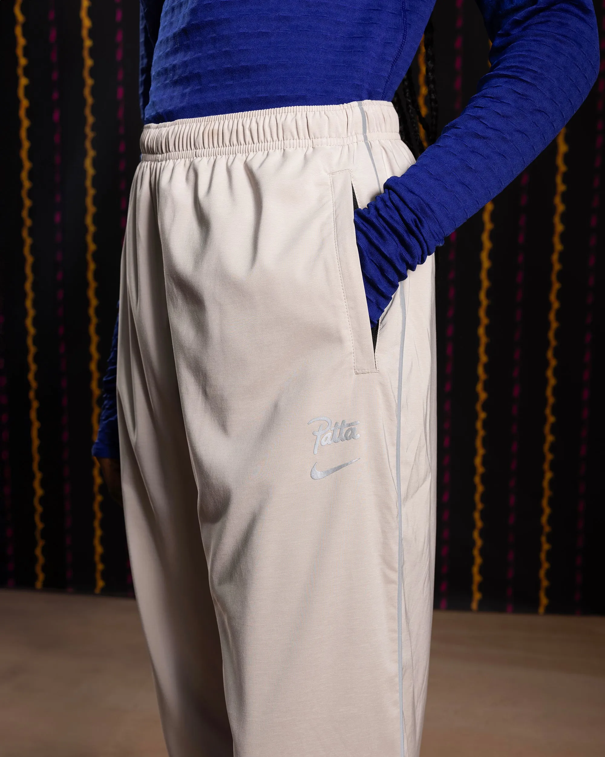 Nike x Patta Running Team Track Pants (Sanddrift/Cream II) sold by Patta product image thumbnail 3