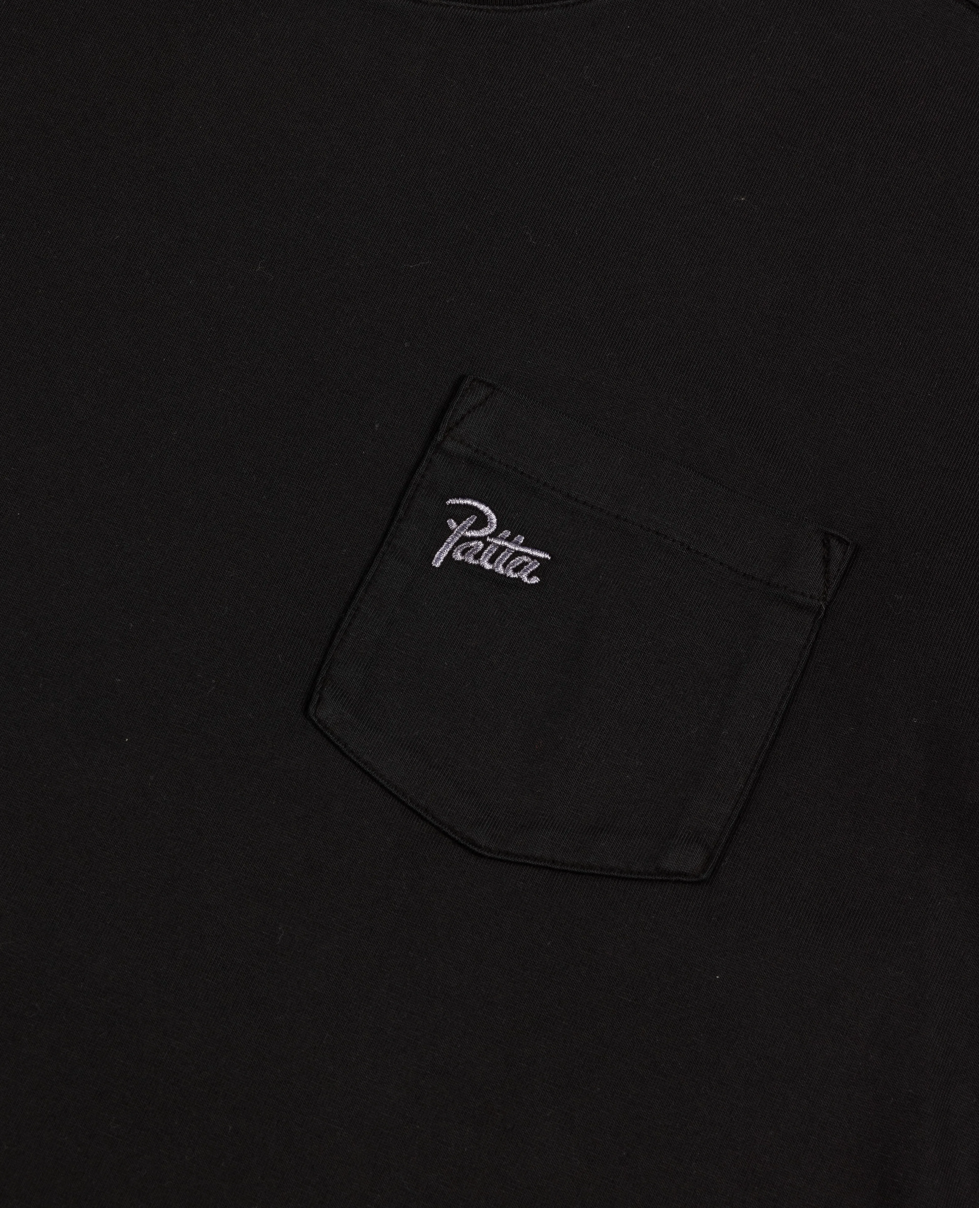 Patta Basic Washed Pocket Longsleeve T-Shirt (Black) sold by Patta product image thumbnail 3