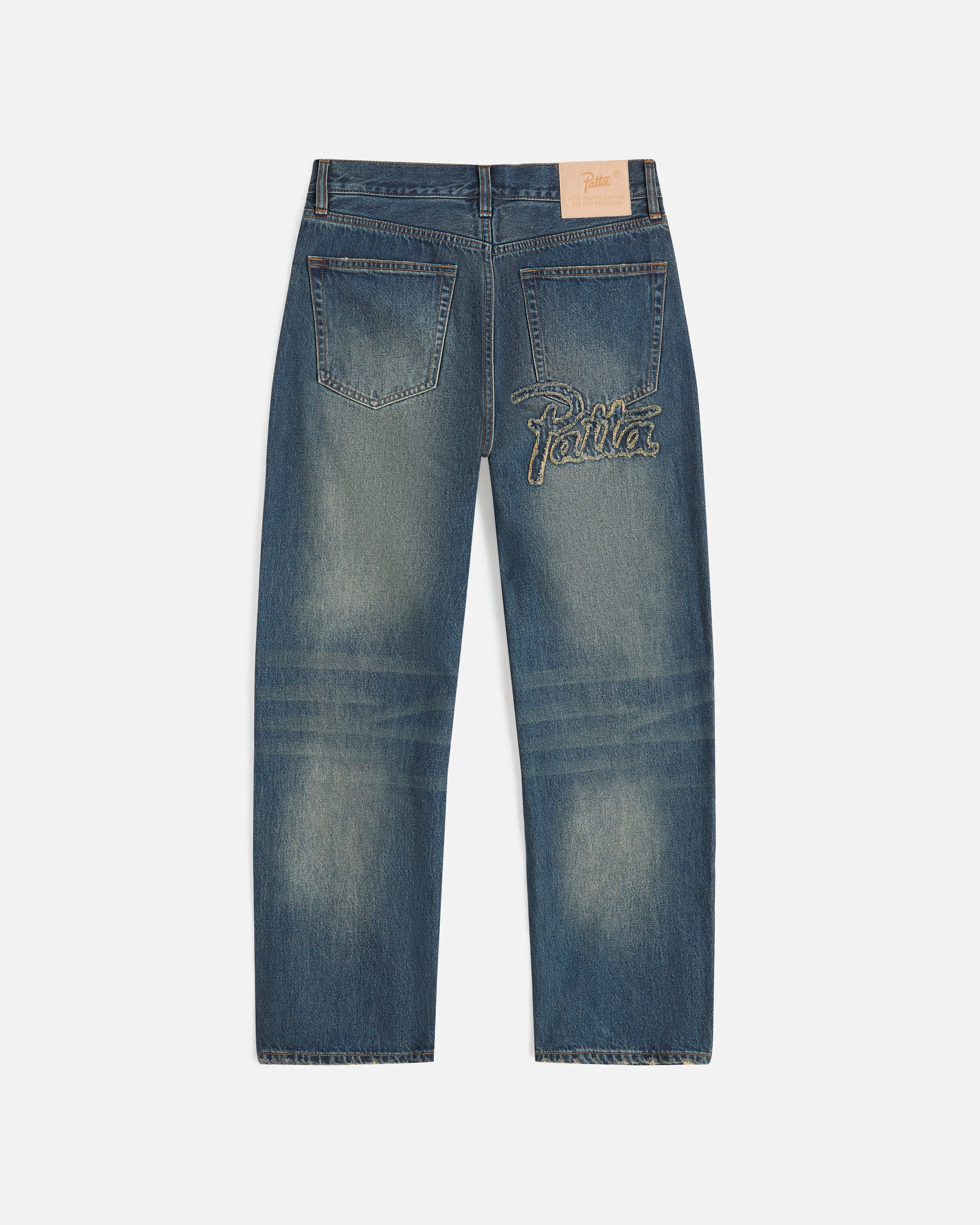 Patta Whiskers Denim Pants (Vintage Blue) sold by Patta