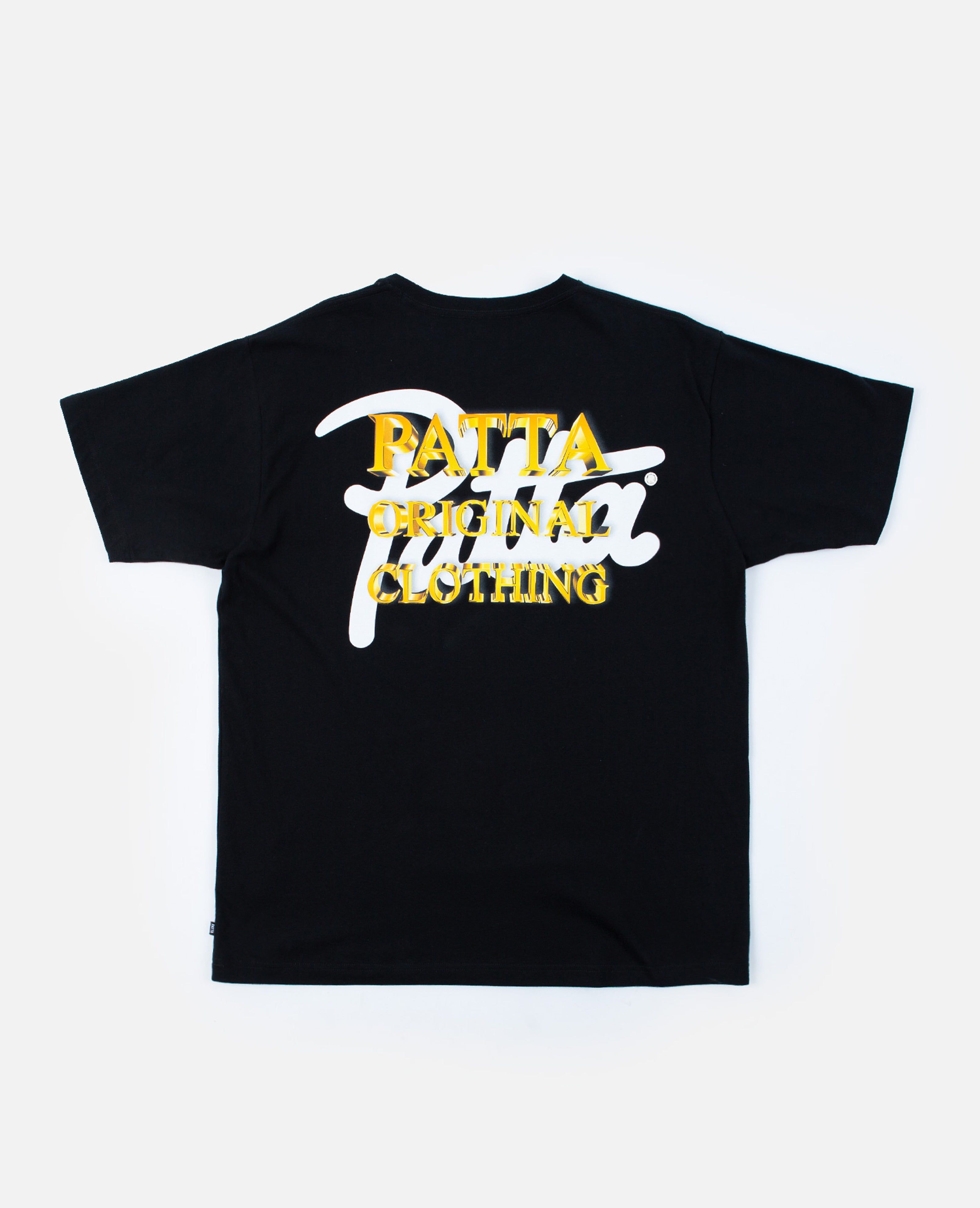 Patta Gold Logo T-Shirt (Black) sold by Patta product image thumbnail 4
