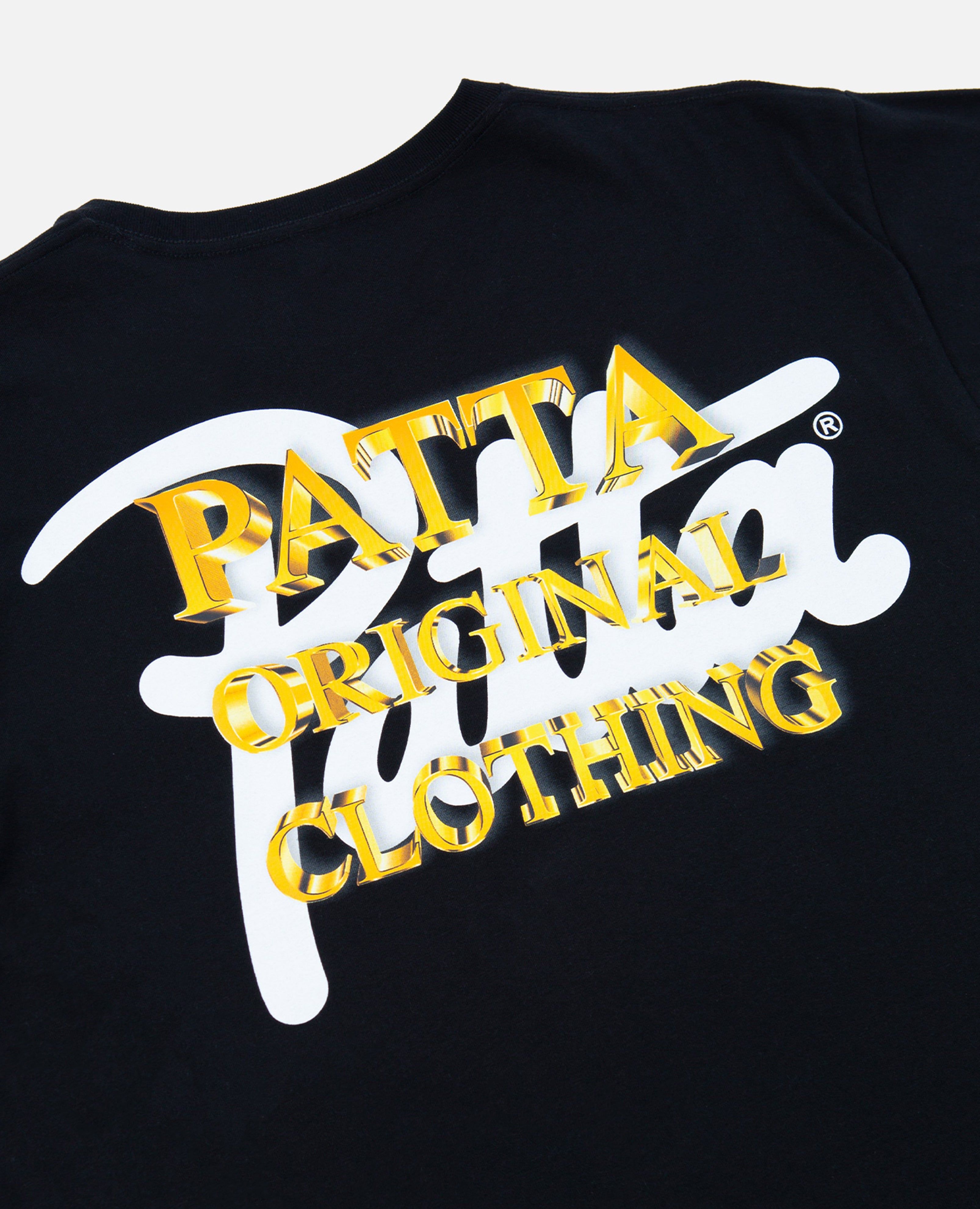 Patta Gold Logo T-Shirt (Black) sold by Patta product image thumbnail 6