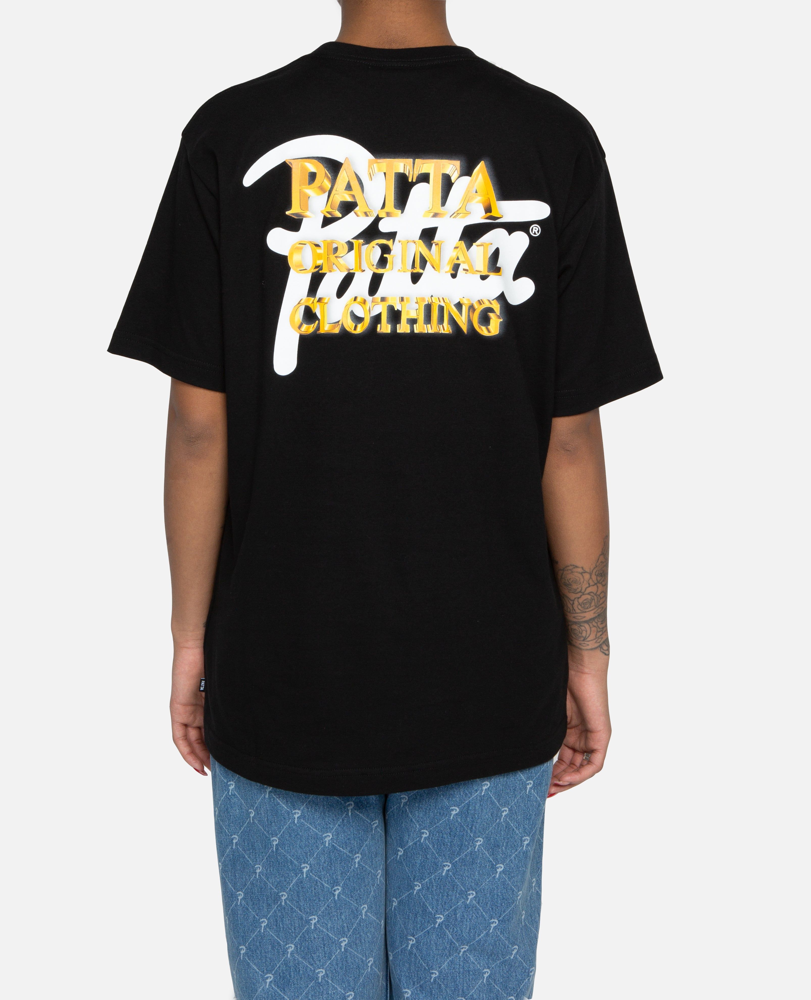 Patta Gold Logo T-Shirt (Black) sold by Patta