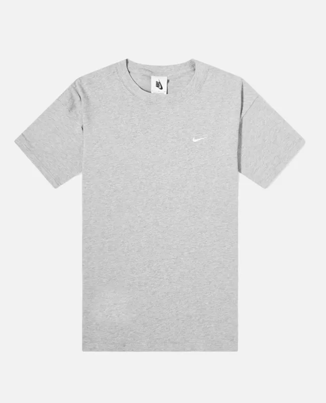 Nike NRG Solo Swoosh T-Shirt (Dark Grey Heather/White) sold by Patta