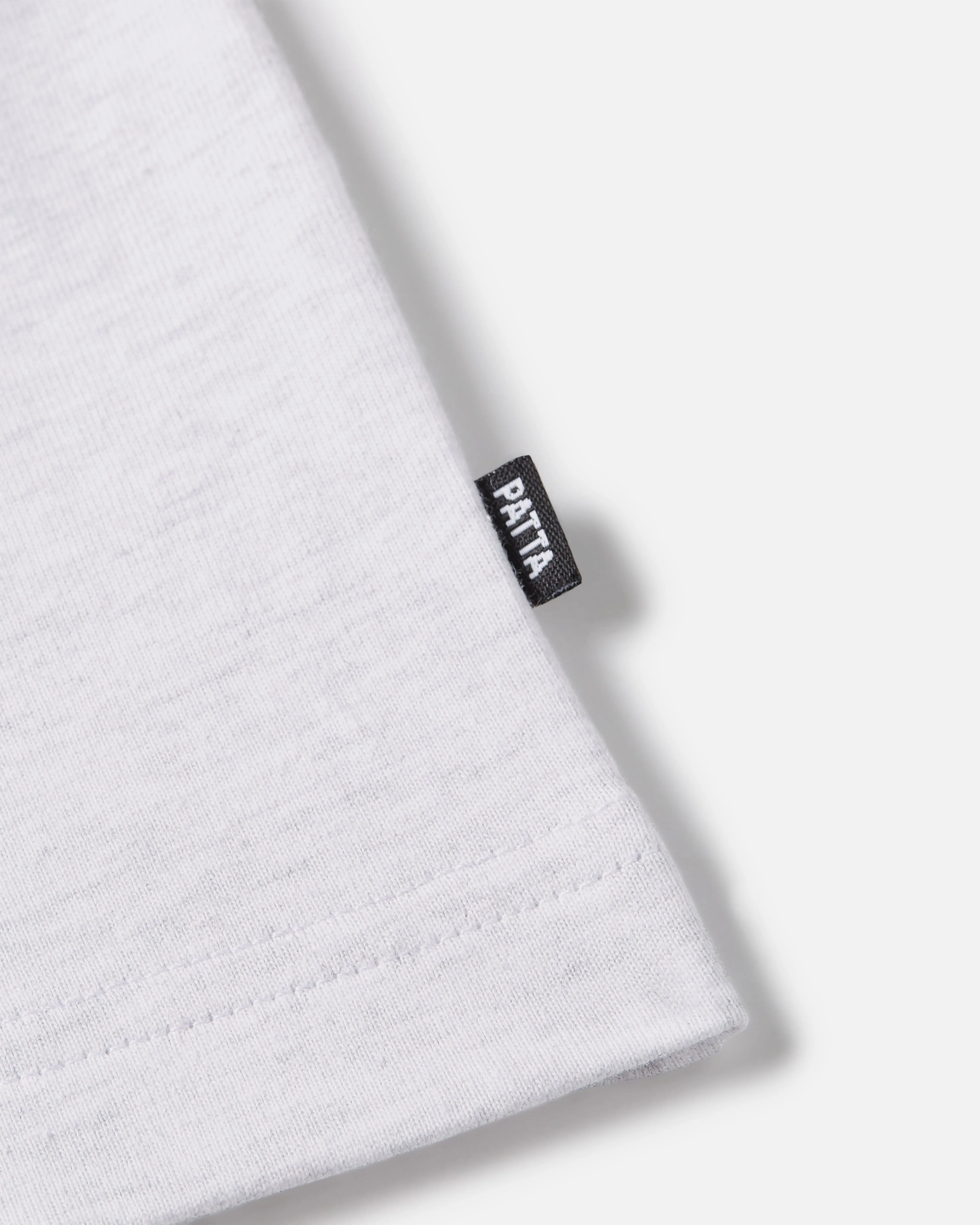 Patta Perfect Hug T-Shirt (Light Grey Melange) sold by Patta product image thumbnail 5