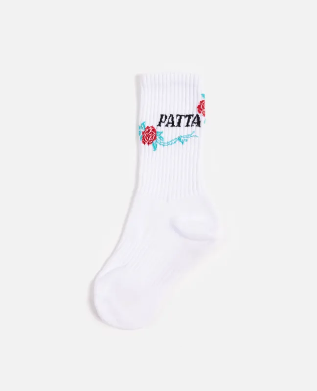 Patta Rose Sports Socks (White) sold by Patta
