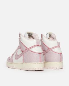 Nike Dunk High 85 (Summit White/Barely Rose-University Red) sold by Patta