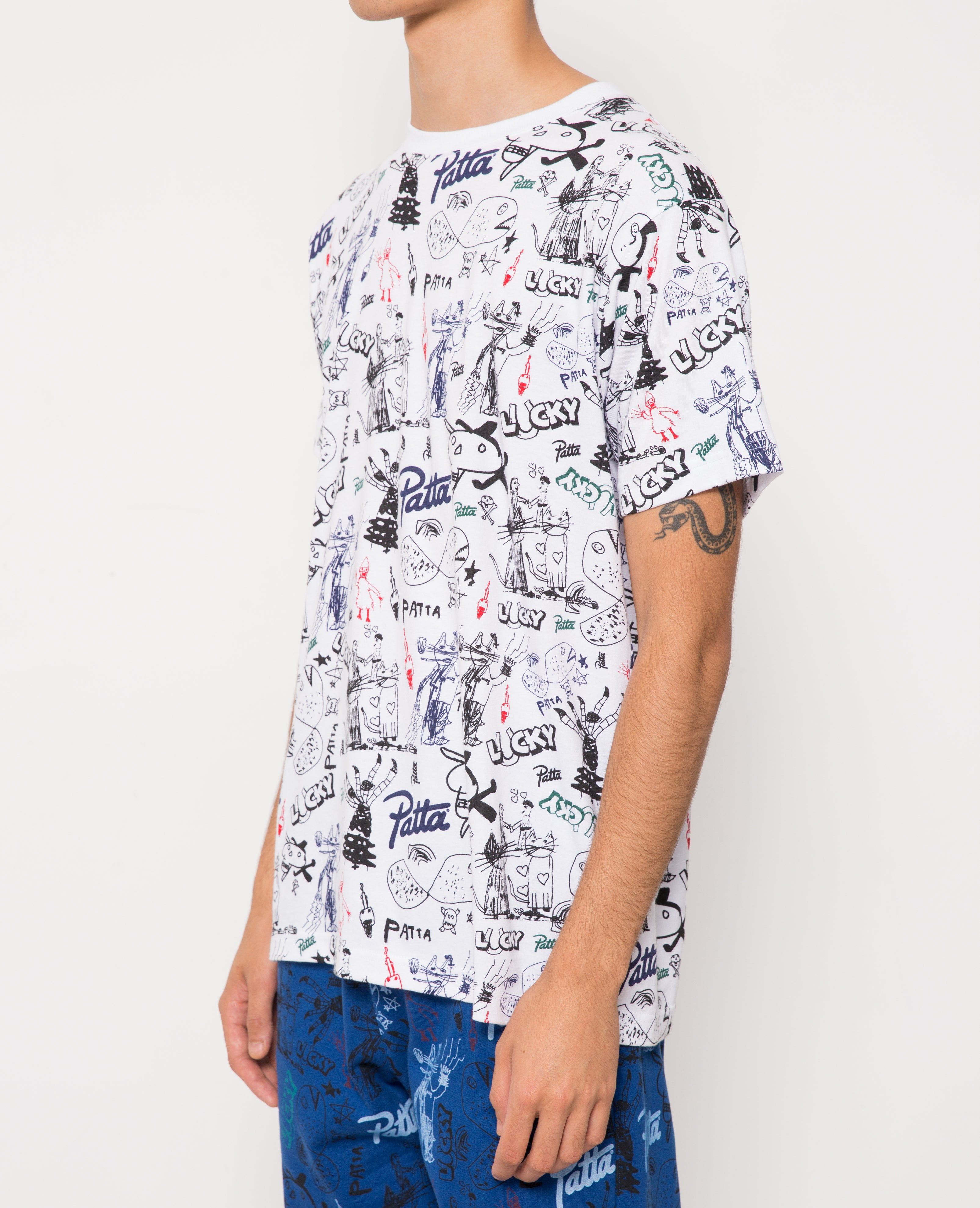 Patta Father & Son T-Shirt (White/Multi) sold by Patta product image thumbnail 4