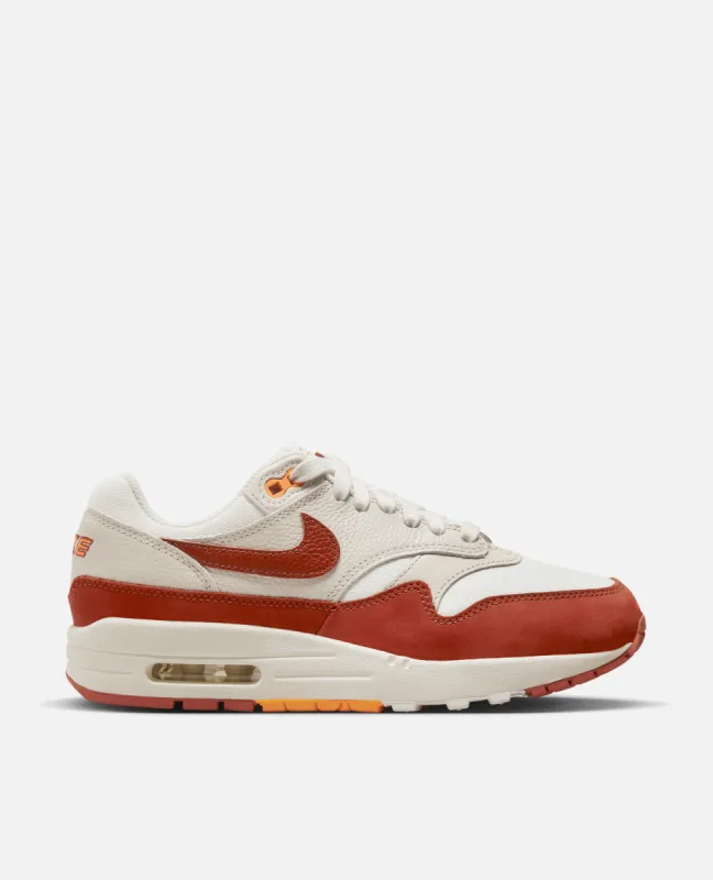 Nike WMNS Nike Air Max 1 LX (Saill/Rugged Orange-LT Orewood BRN) sold by Patta