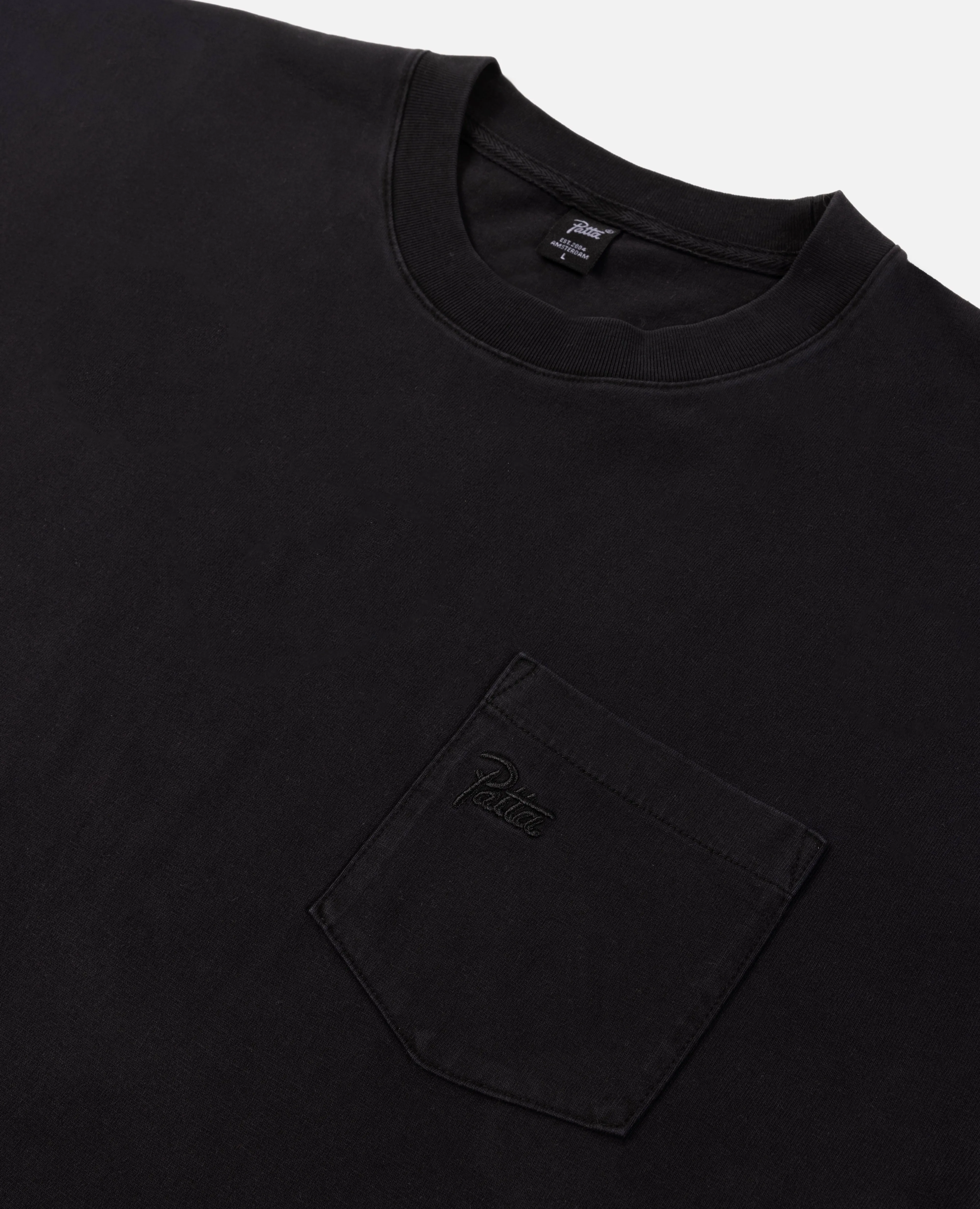 Patta Basic Washed Pocket T-Shirt (Black) sold by Patta product image thumbnail 3