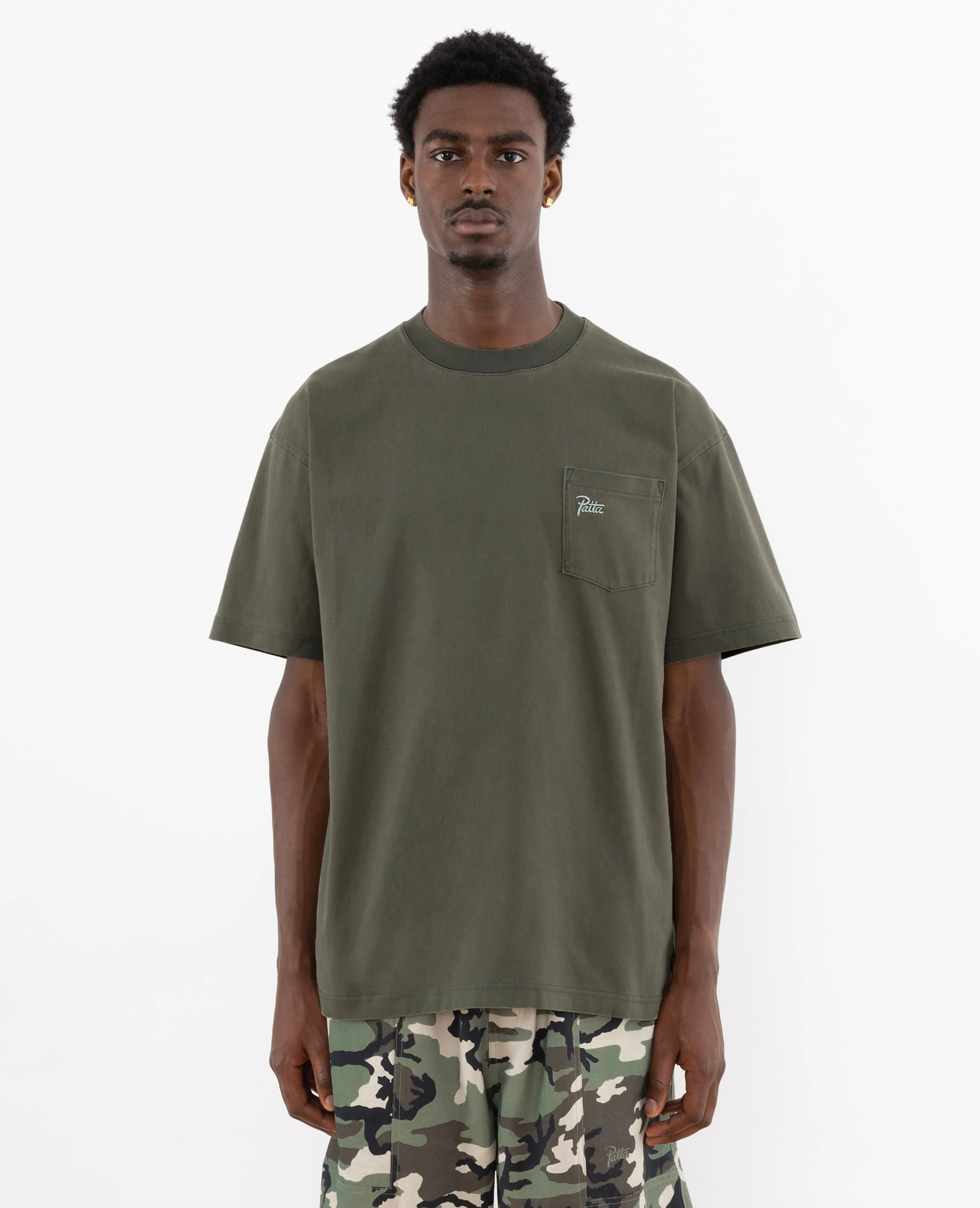 Patta Basic Washed Pocket T-Shirt (Beetle) sold by Patta product image thumbnail 2