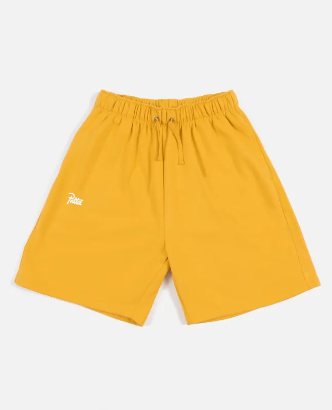 Patta Basic Jogging Shorts (Yolk Yellow) sold by Patta