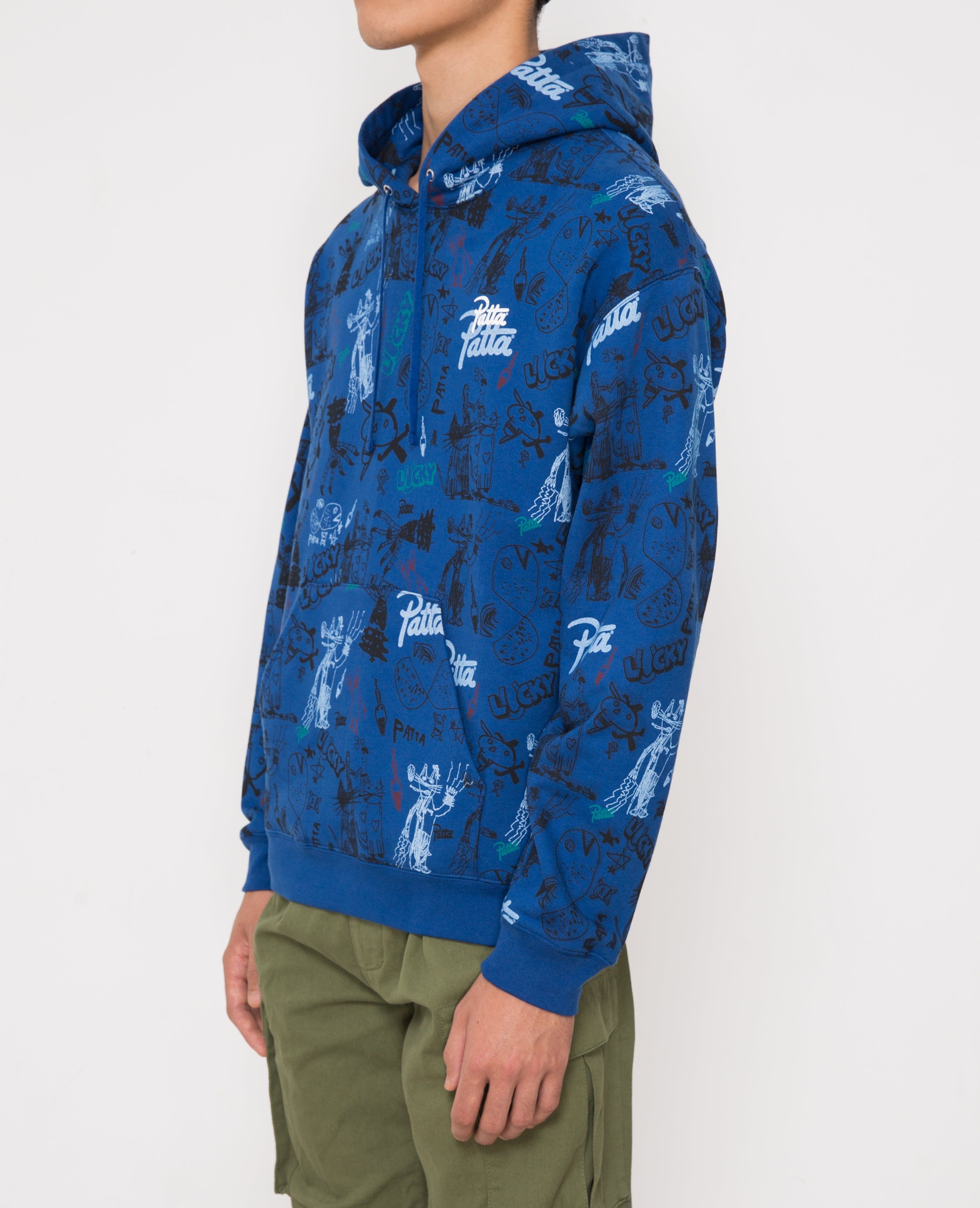 Patta Father & Son Hooded Sweater (Sodalite Blue/Multi) sold by Patta product image thumbnail 4