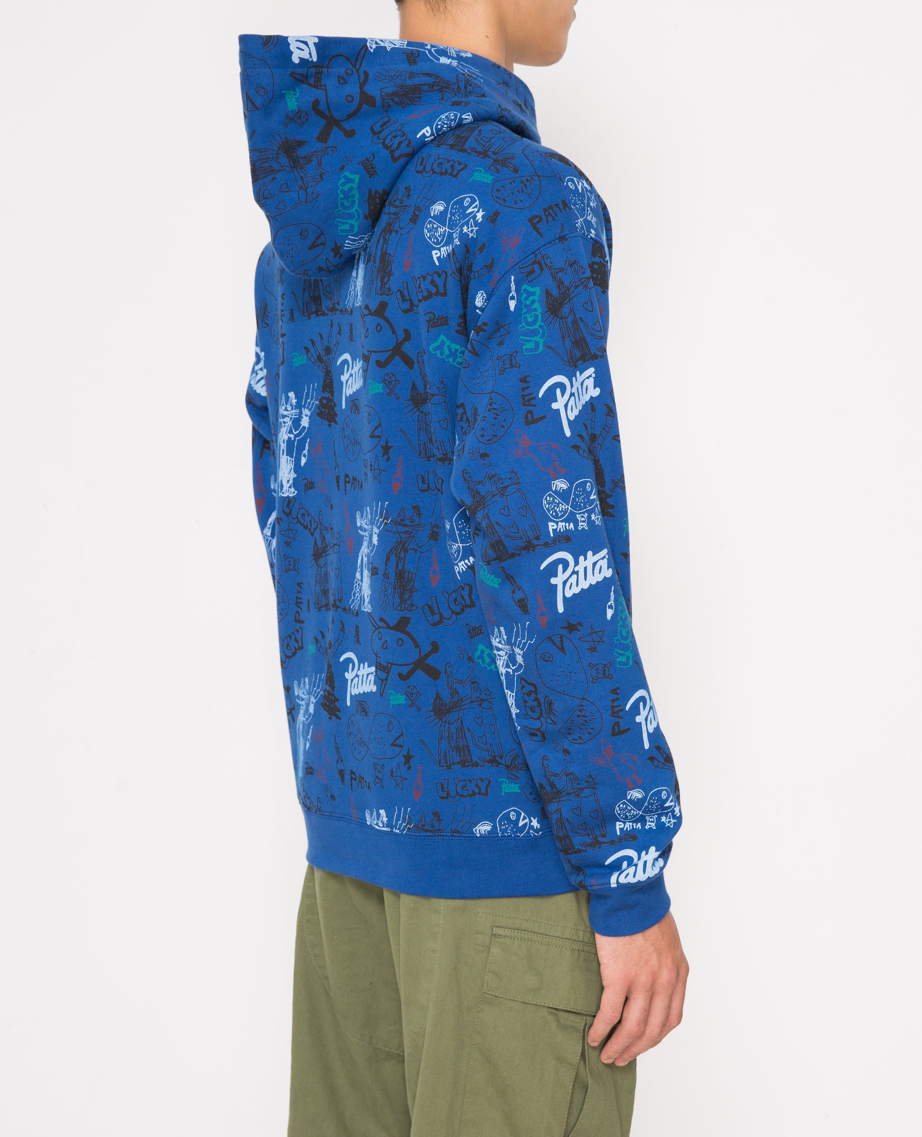 Patta Father & Son Hooded Sweater (Sodalite Blue/Multi) sold by Patta product image thumbnail 5