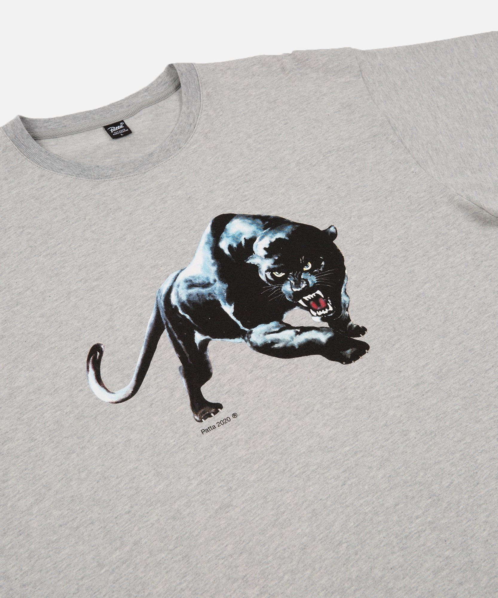 Patta Panther T-Shirt (Melange Grey) sold by Patta product image thumbnail 3