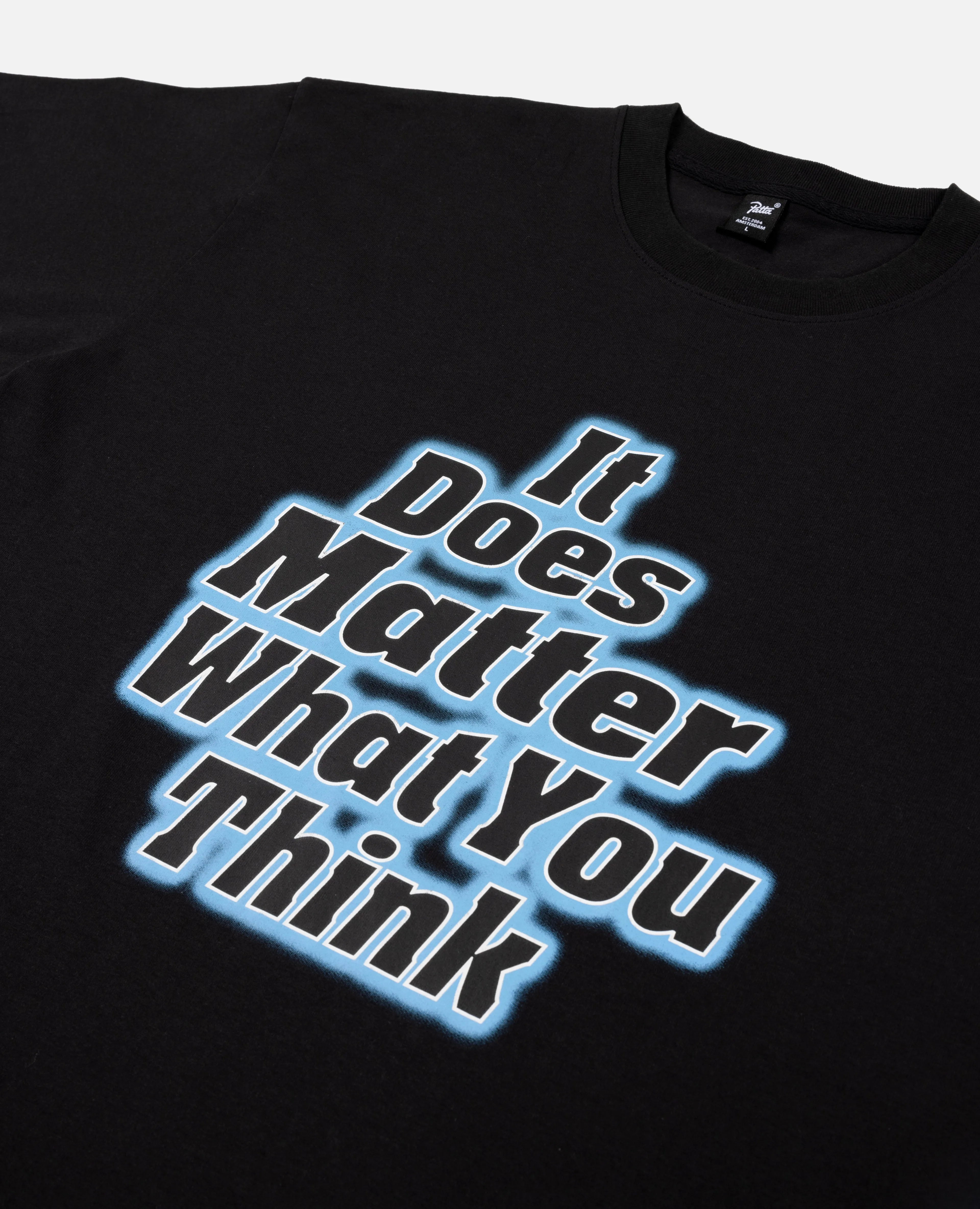 Patta It Does Matter What You Think T-Shirt (Black) sold by Patta product image thumbnail 3