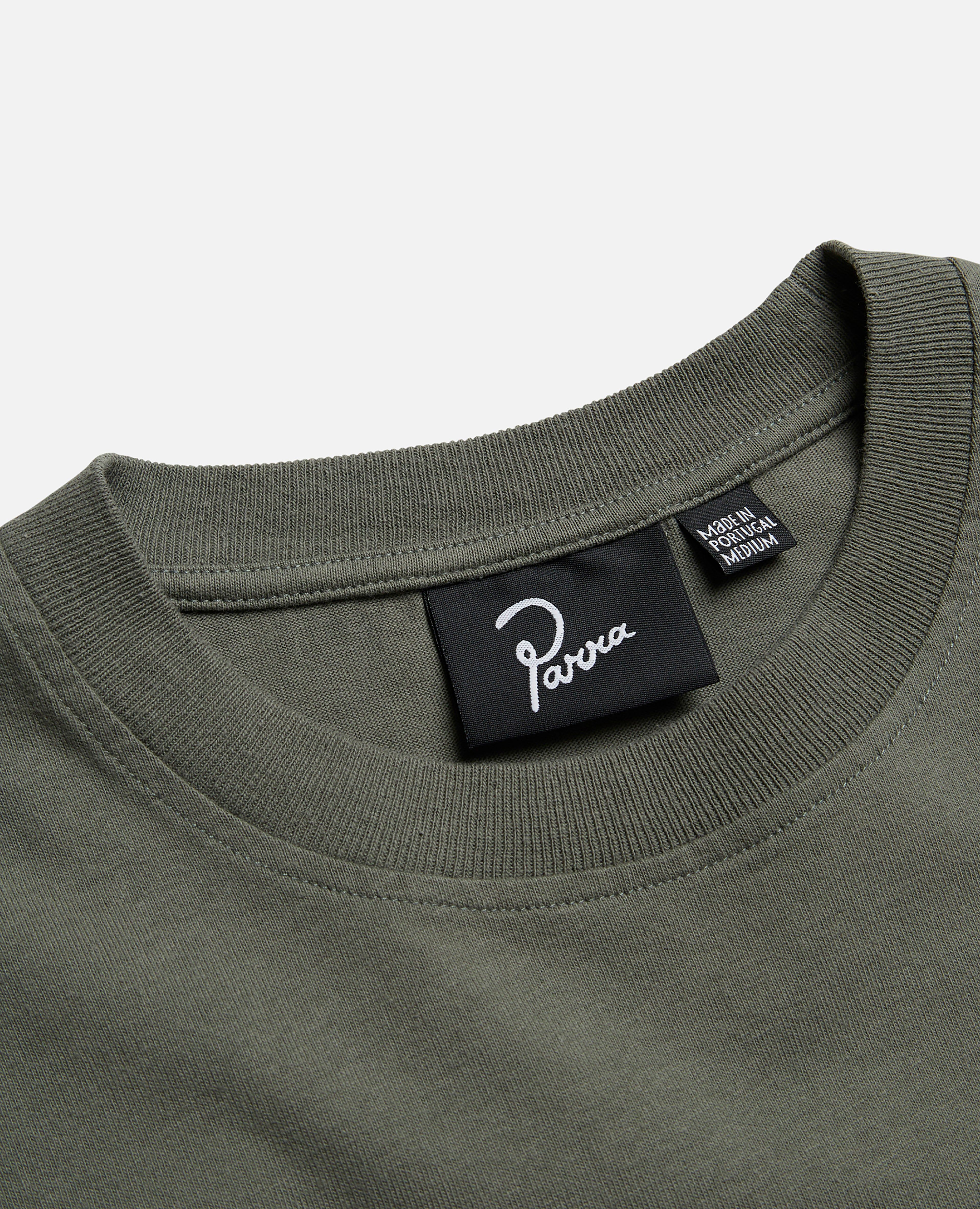 byParra Insecure days T-Shirt (Greyish Green) sold by Patta product image thumbnail 3