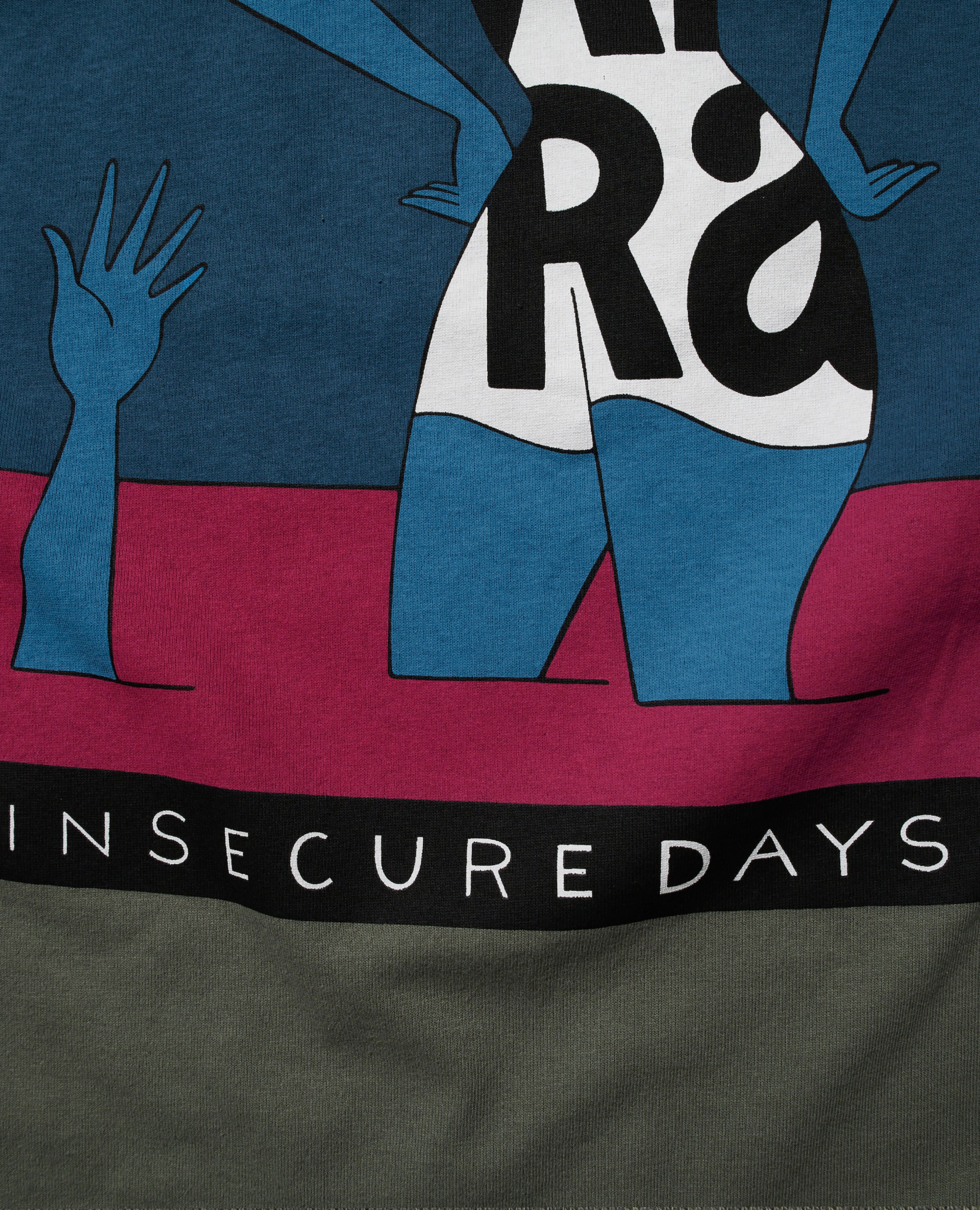byParra Insecure days T-Shirt (Greyish Green) sold by Patta product image thumbnail 4