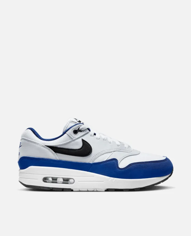 Nike Air Max 1 (White/Black-Deep Royal Blue) sold by Patta