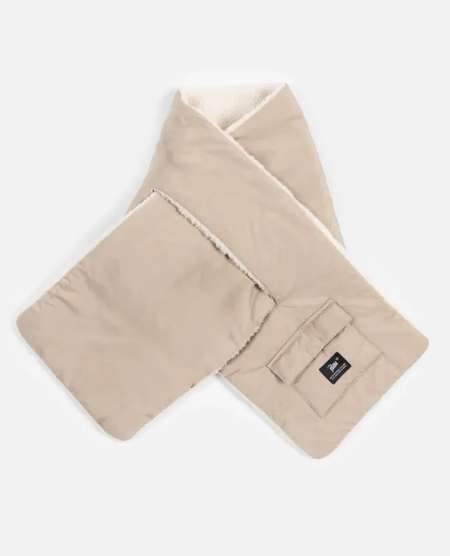 Patta Reversible Fleece Scarf (Cement/Sea Salt) sold by Patta