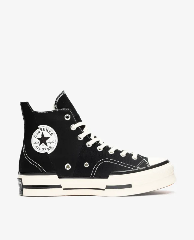 Converse Chuck 70 Plus Hi (Black/Egret/Black) sold by Patta