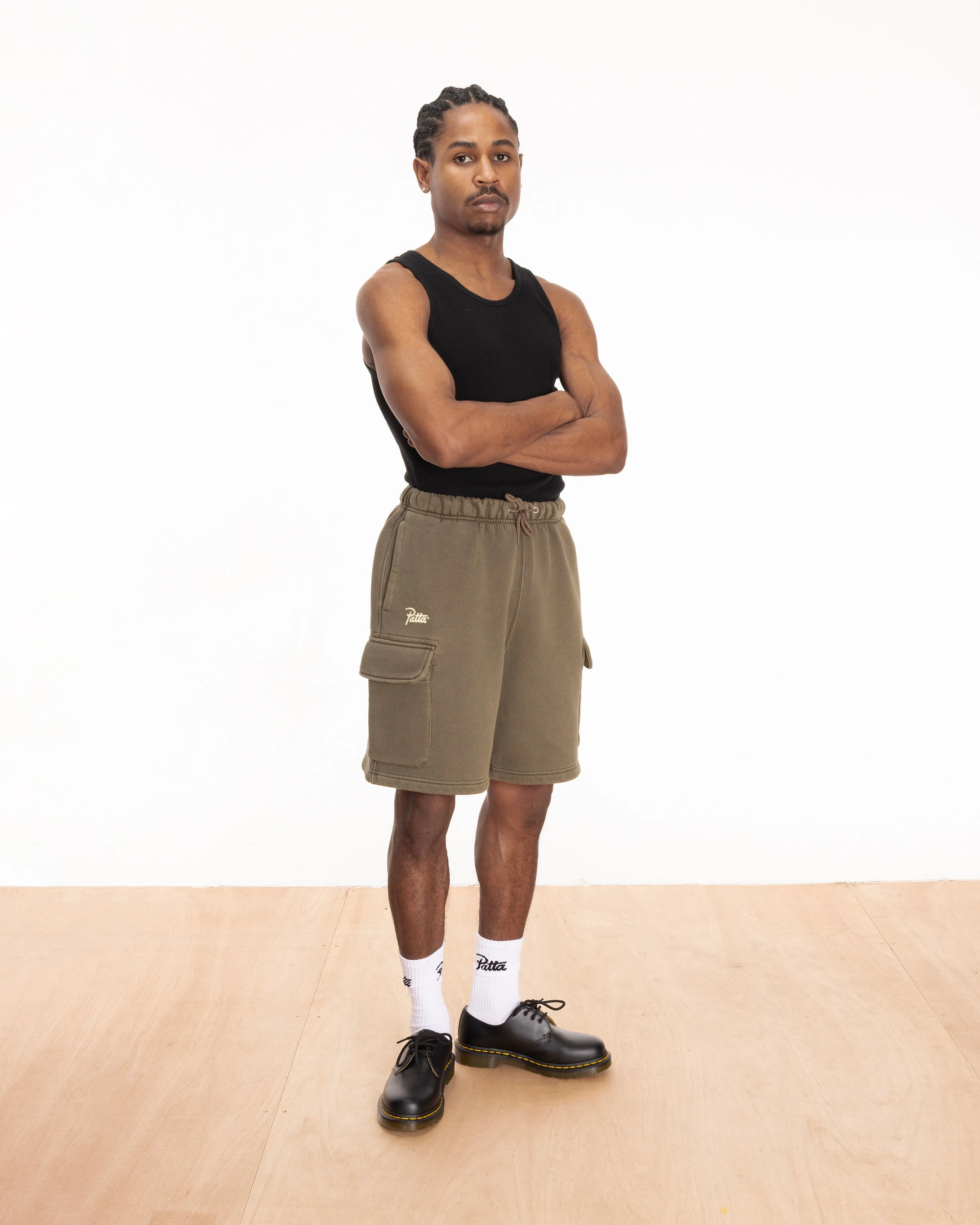 Patta Classic Washed Cargo Jogging Shorts (Morel) sold by Patta product image thumbnail 2