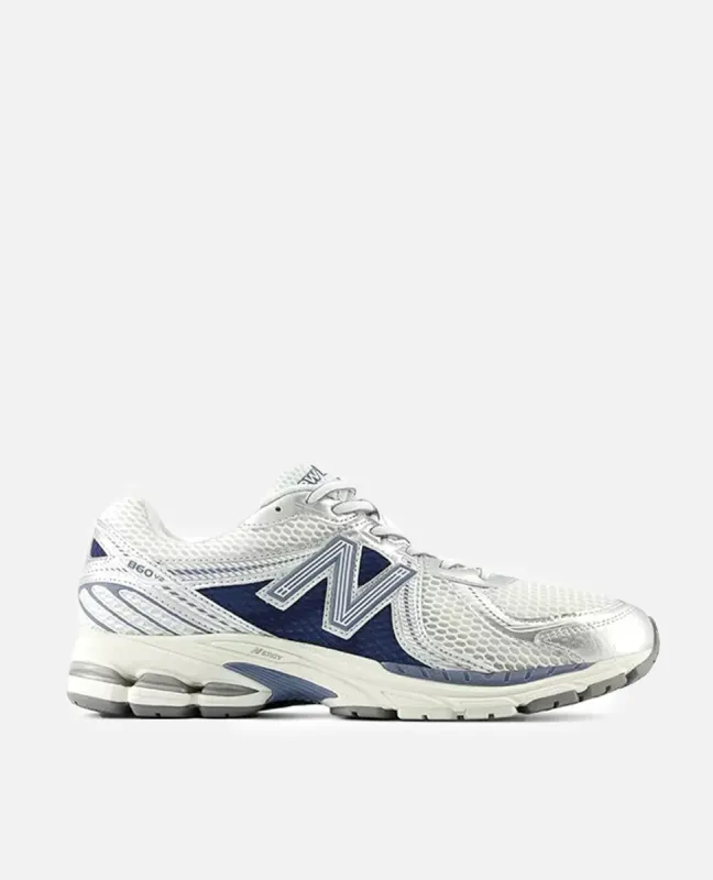 New Balance 860V2 Silver Toe Blue (White/Silver-Blue) sold by Patta