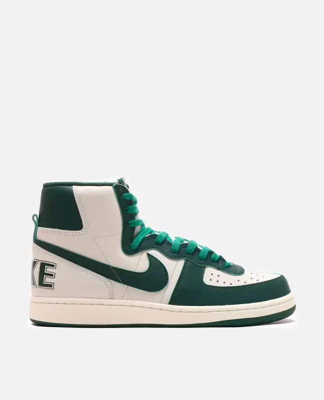 Nike Terminator High (Swan/Noble Green-Sail-Washed Green) sold by Patta