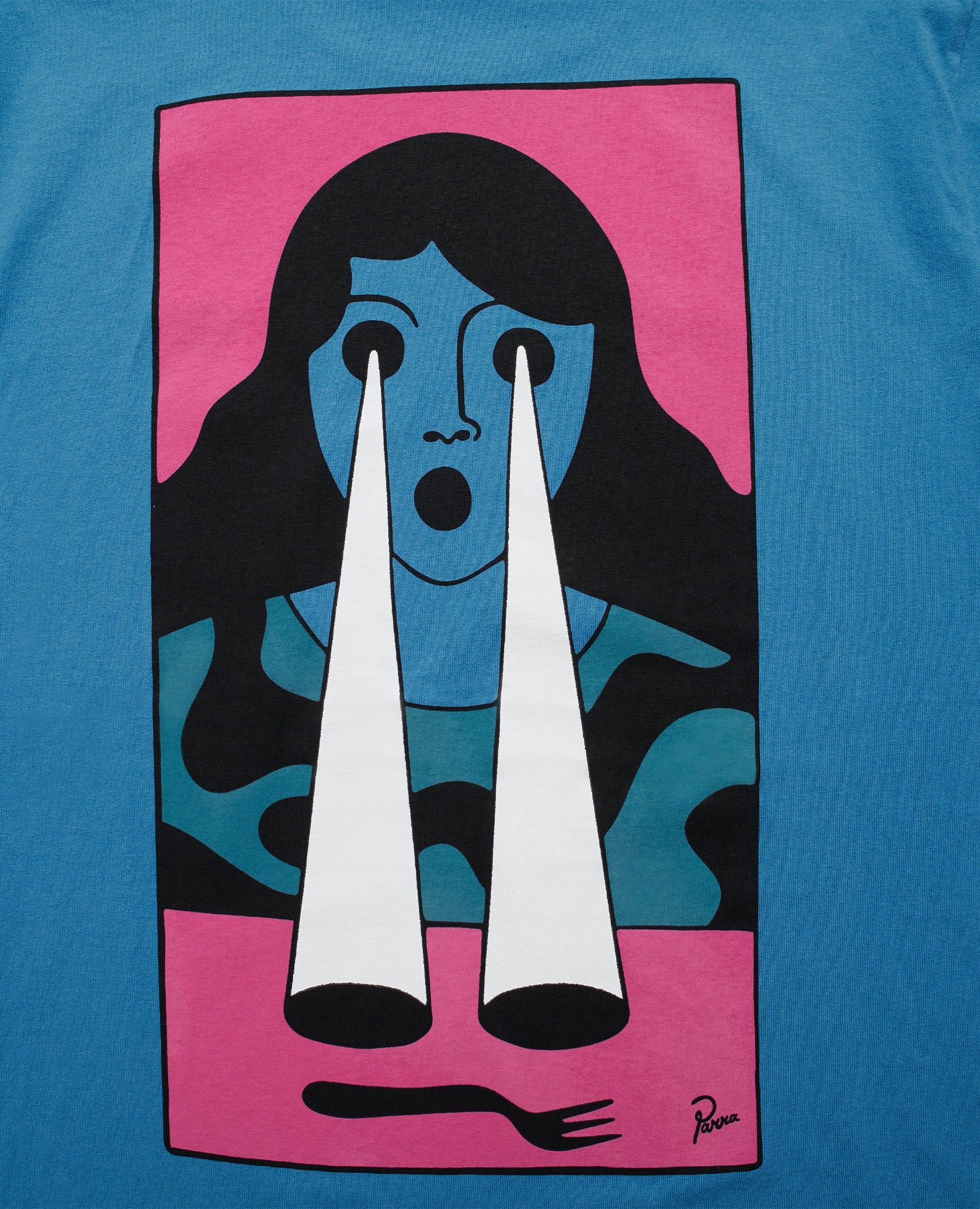 byParra Fucking Fork T-Shirt (Slate Blue) sold by Patta product image thumbnail 5