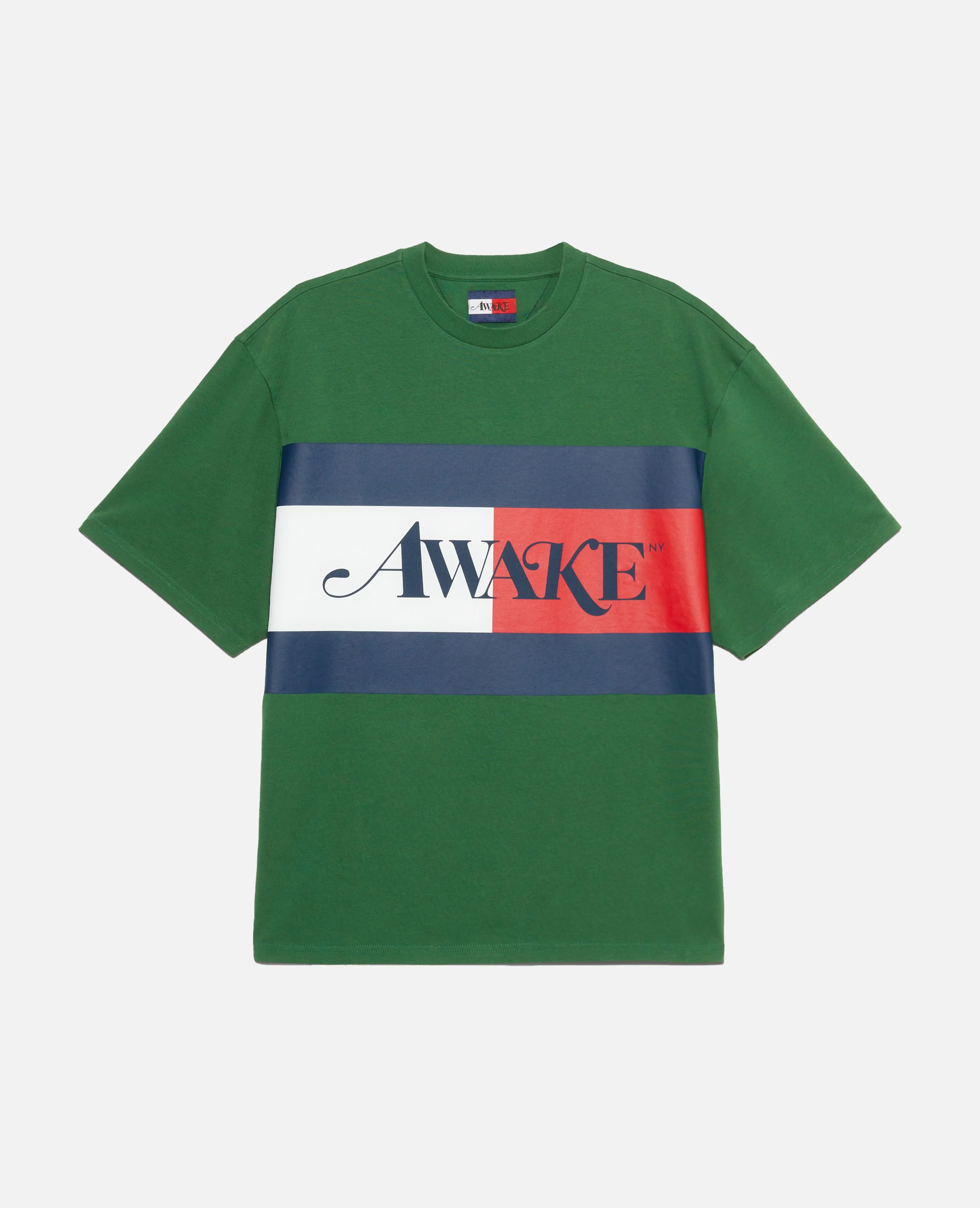 Tommy X Awake Flag T-Shirt (Aviator Green) sold by Patta