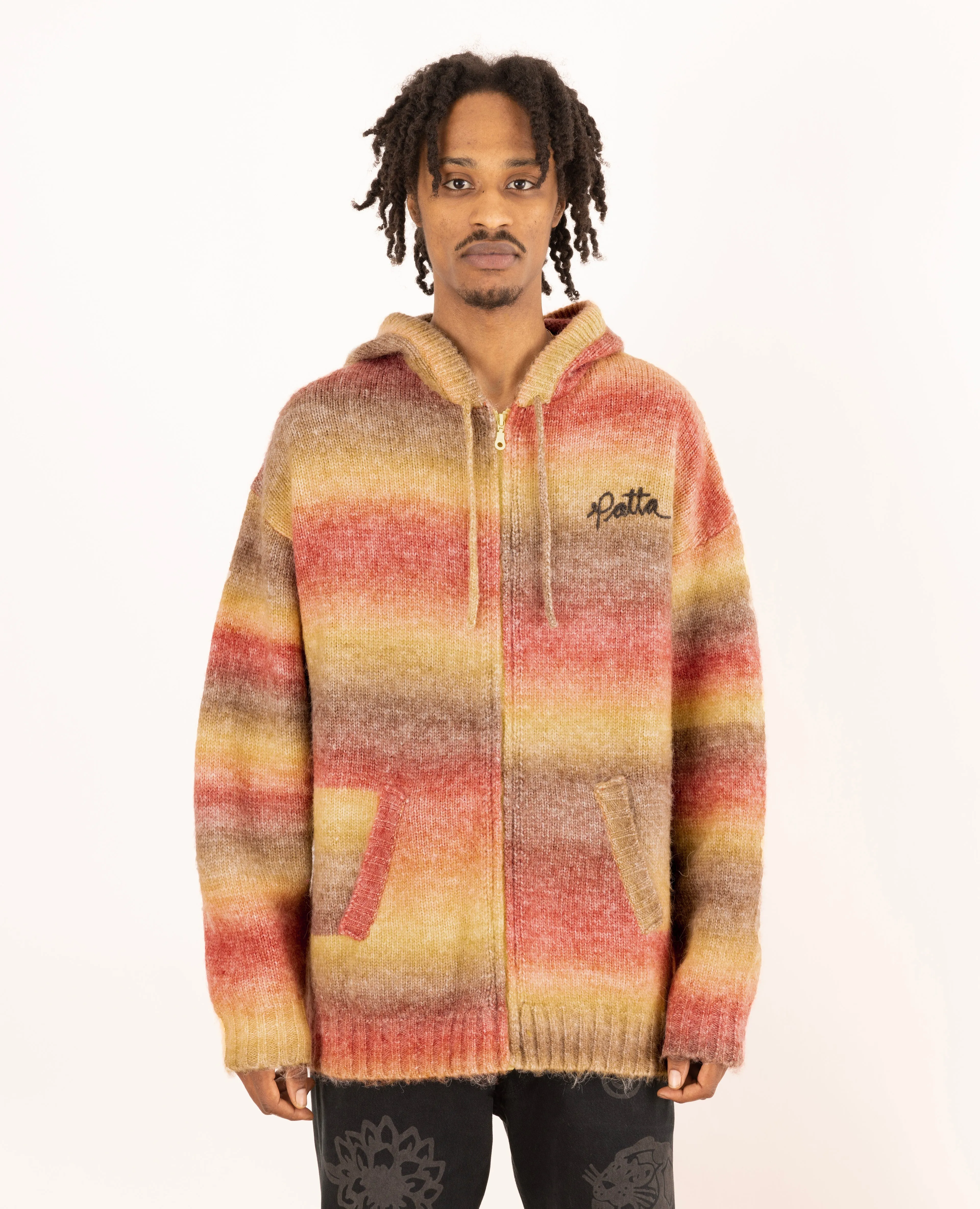 Patta Rainbow Knitted Hooded Sweater (Rainbow) sold by Patta product image thumbnail 2
