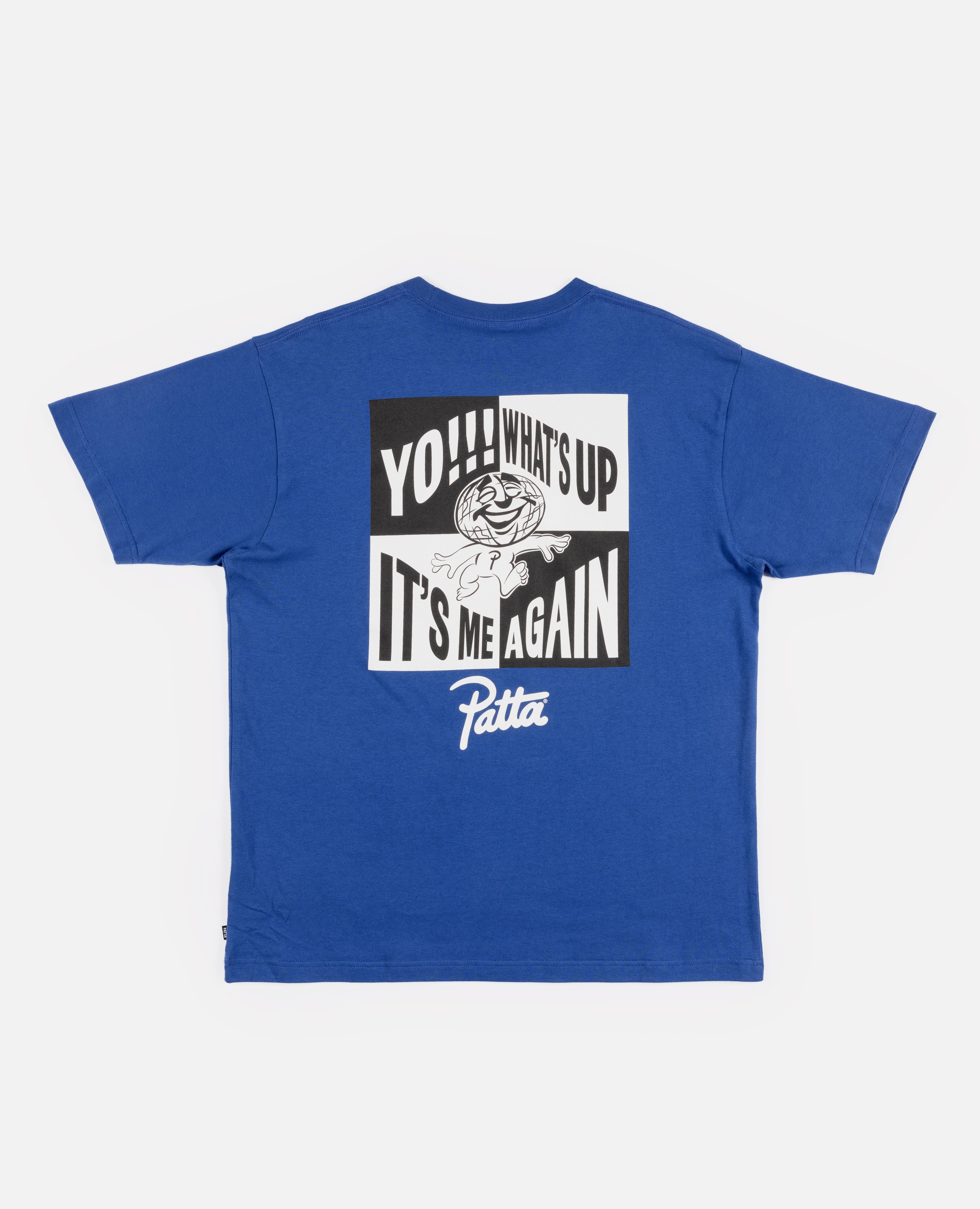 Patta Yo What'S Up T-Shirt (Monaco Blue) sold by Patta