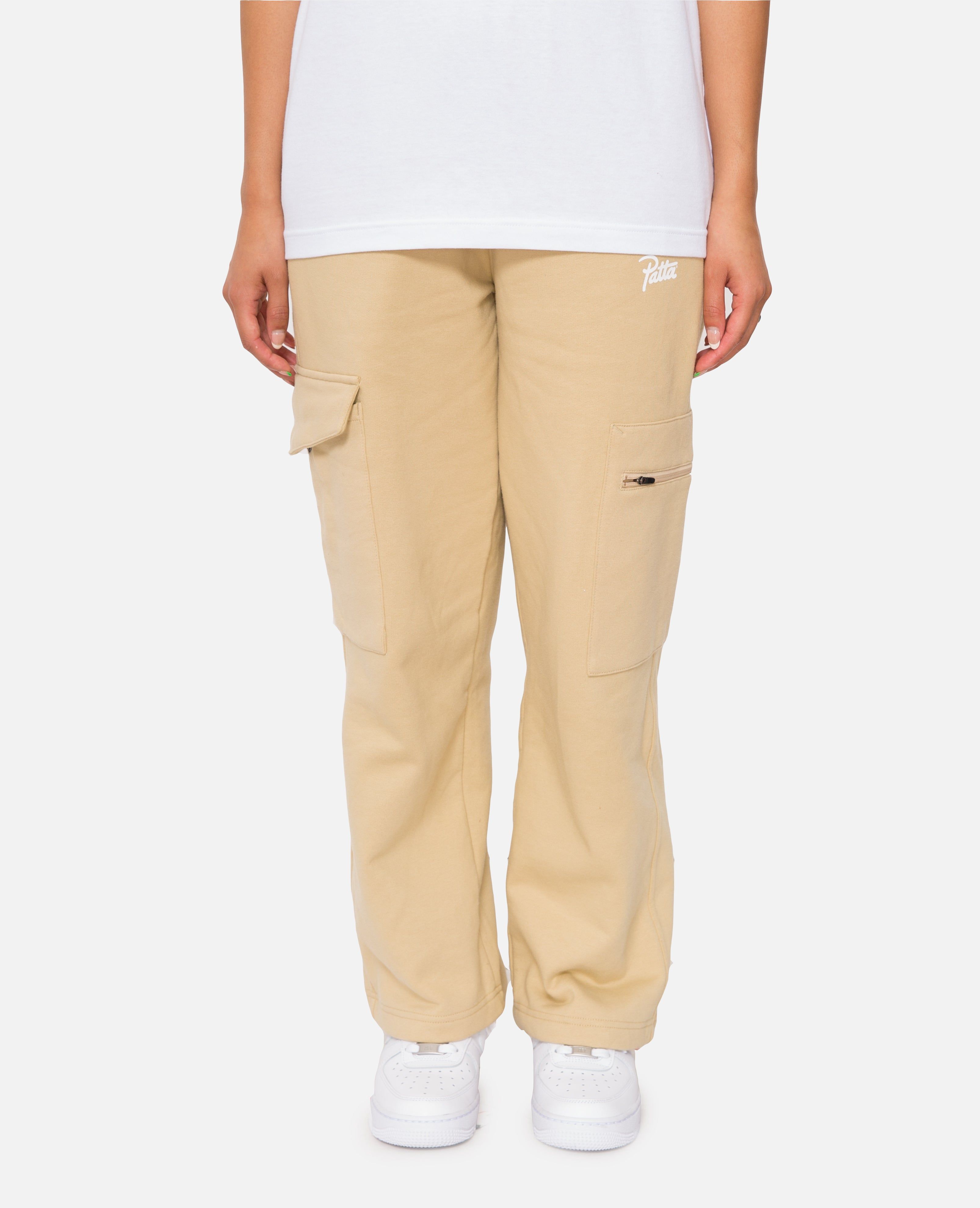 Patta Basic Cargo Jogging Pants (Pale Khaki) sold by Patta