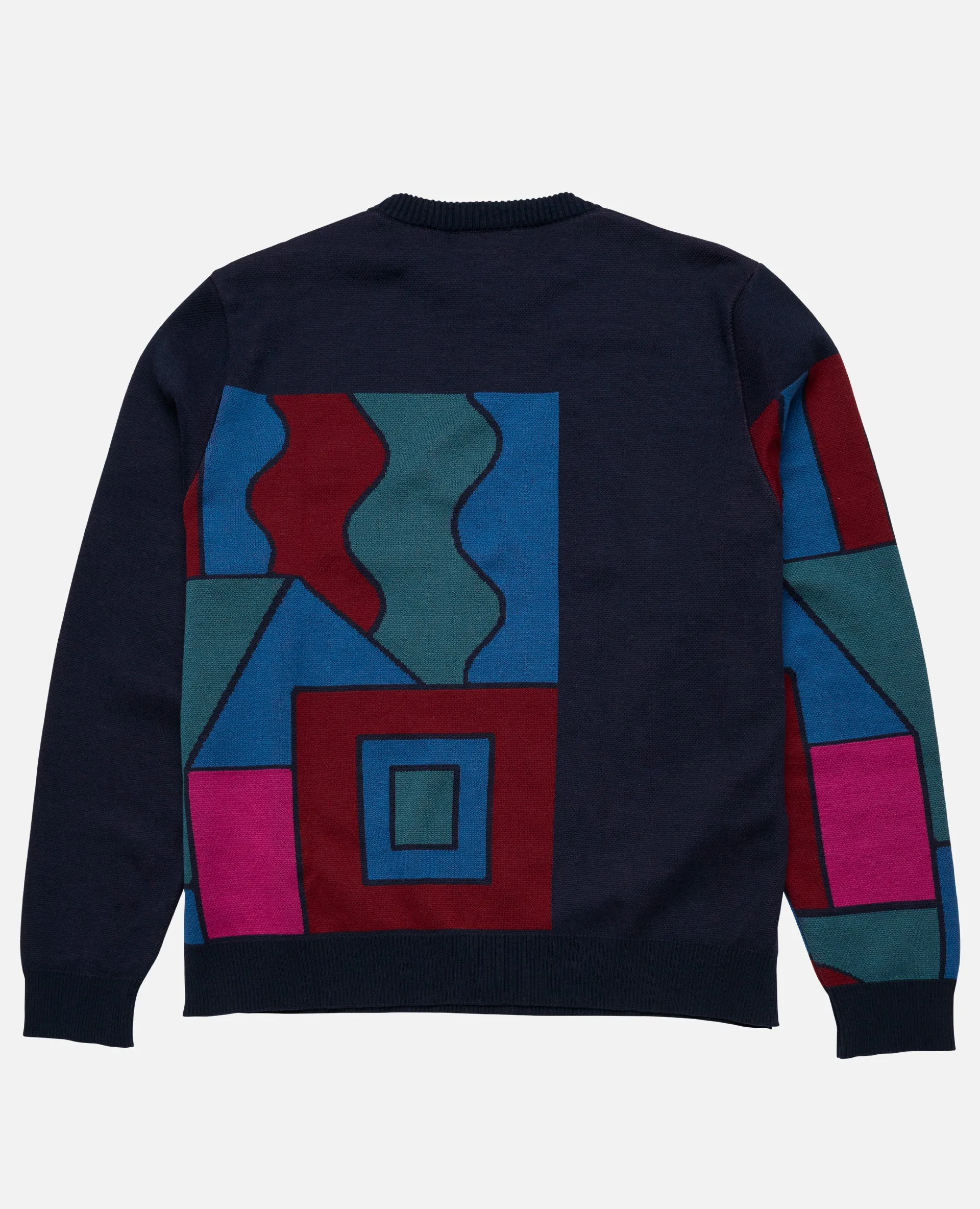 byParra Blocked Landscape Knitted Pullover (Navy) sold by Patta product image thumbnail 2