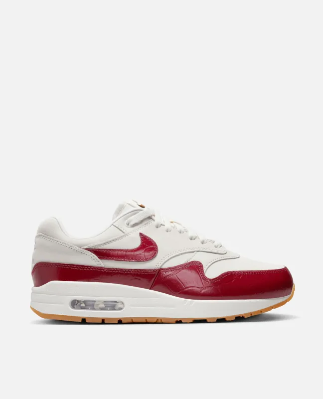 Nike WMNS Air Max 1 Lx (Sail/Team Red-Sail-Gum Light Brown) sold by Patta