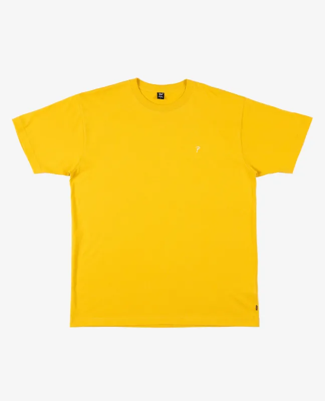 Patta Basic Script P T-Shirt (Yolk Yellow) sold by Patta