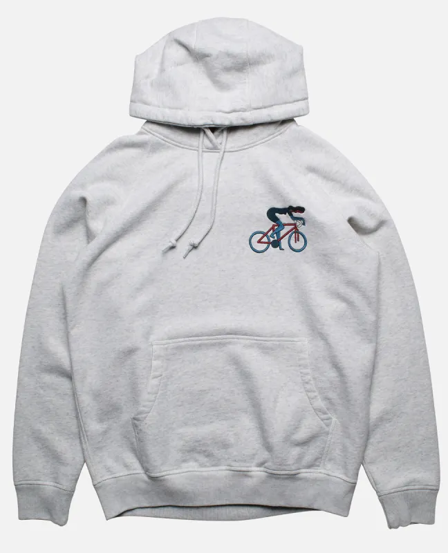 byParra Cat Defense Hooded Sweatshirt (Heather Grey) sold by Patta