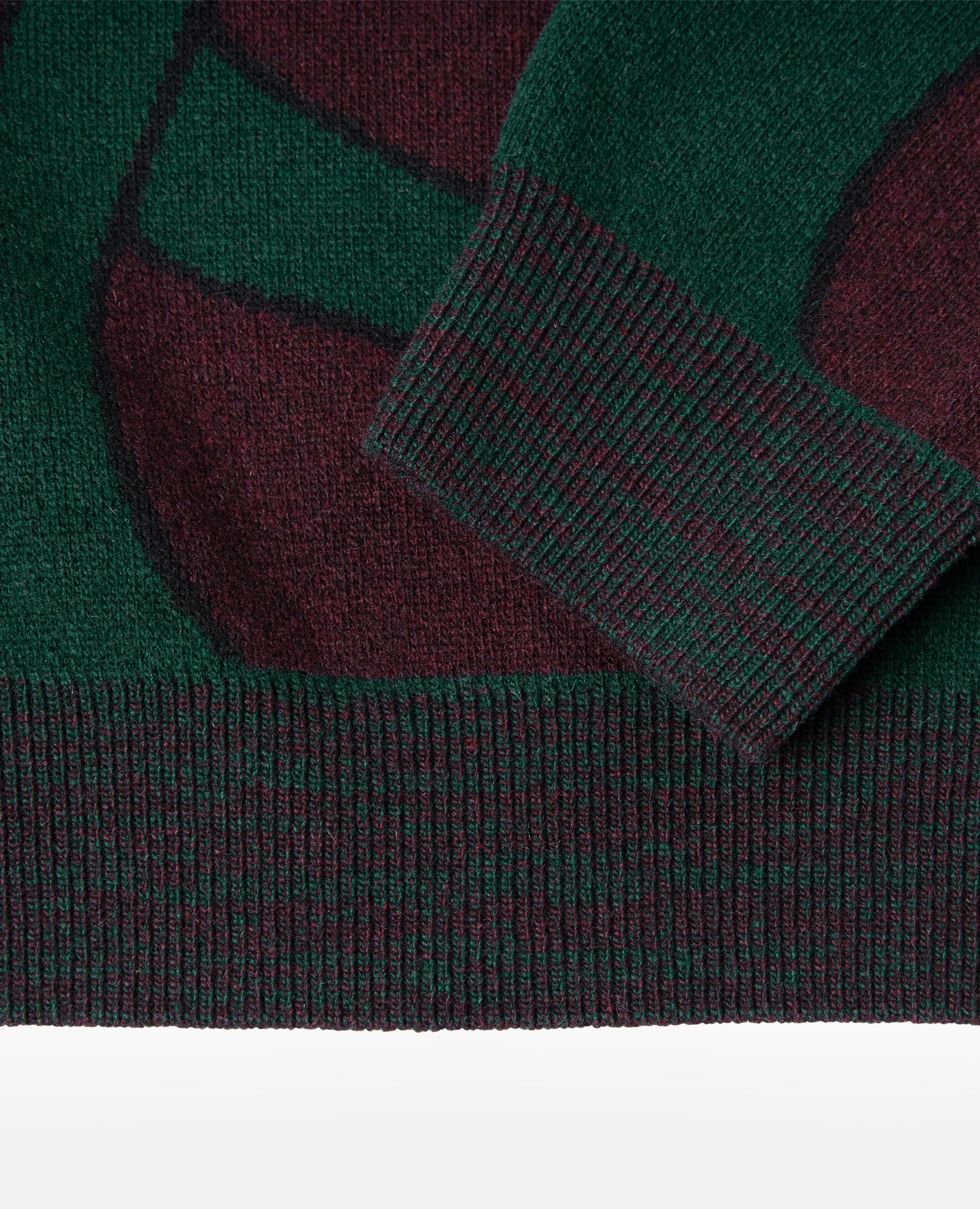 byParra Distorted Waves Knitted Pullover (Pine Green) sold by Patta product image thumbnail 4