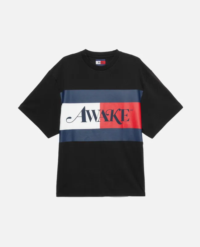 Tommy X Awake Flag T-Shirt (Black) sold by Patta