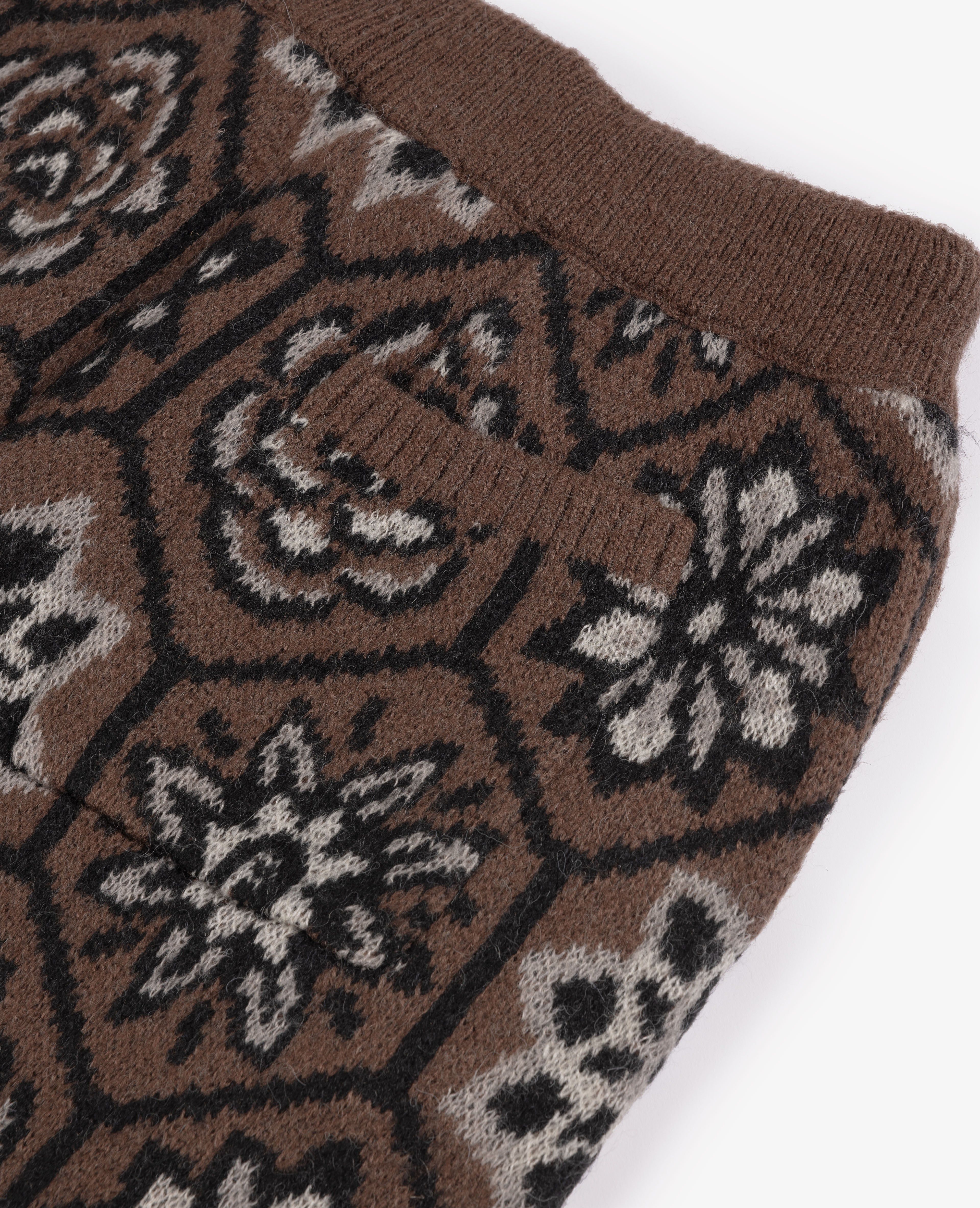 Patta Wall Flower Knitted Pants (Chesnut/Dark Gull Gray) sold by Patta product image thumbnail 6