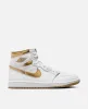 Nike WMNS Air Jordan 1 Retro Hi OG (White/Metallic Gold-Gum Light Brown) sold by Patta